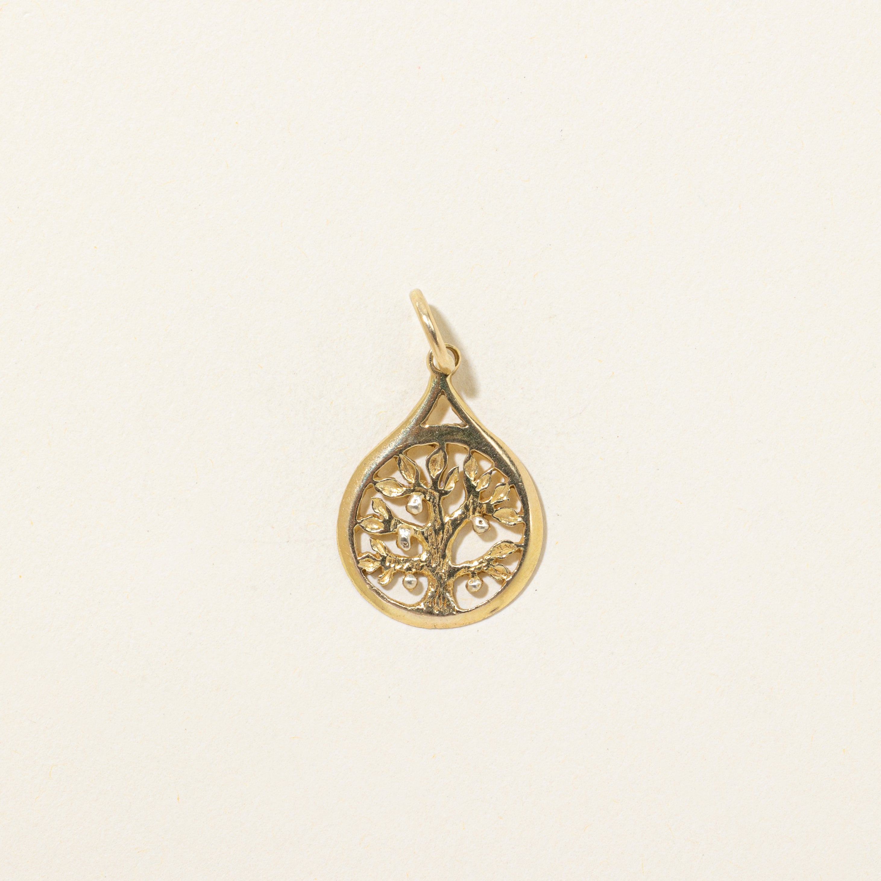 14k Yellow Gold Tree of Life Charm
