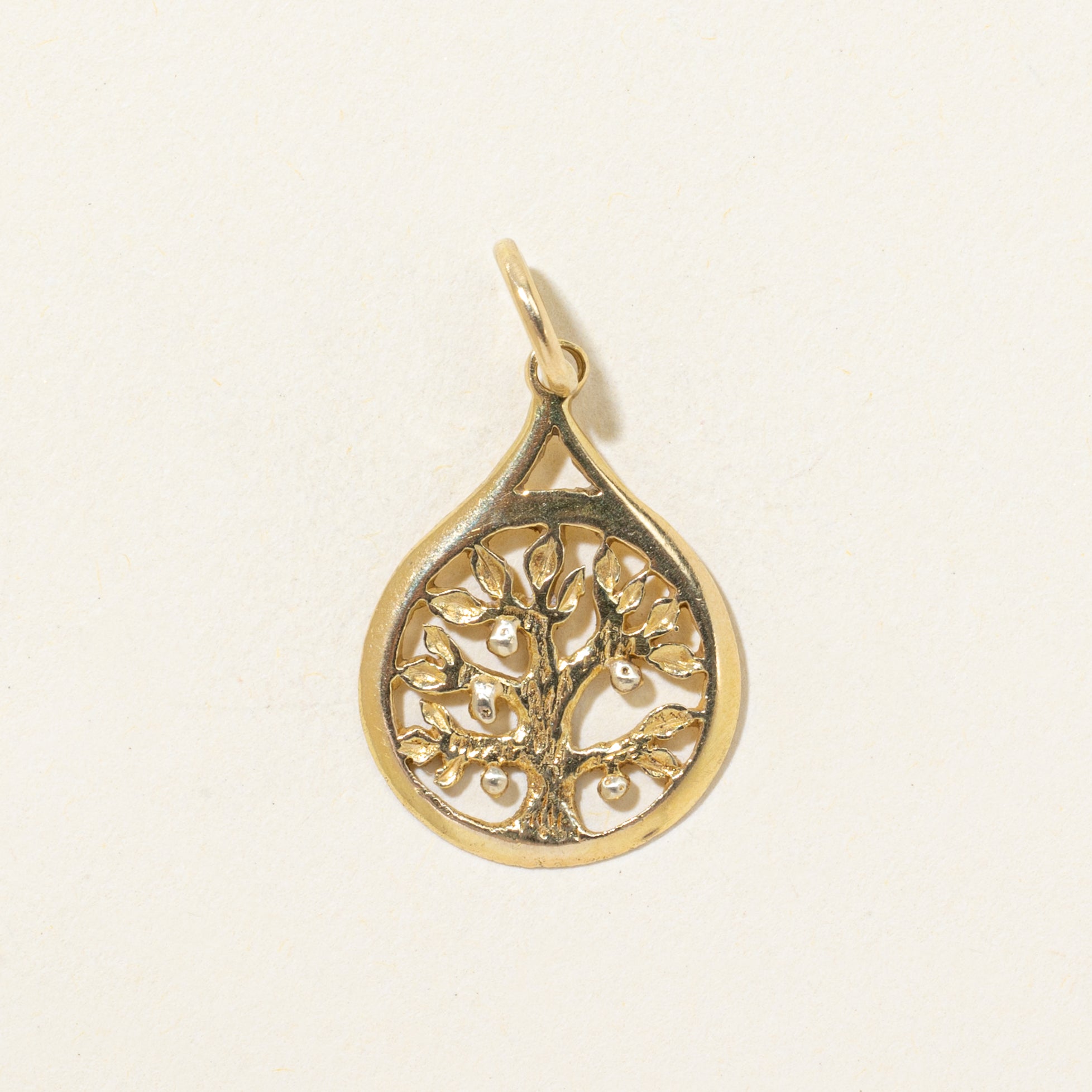 14k Yellow Gold Tree of Life Charm