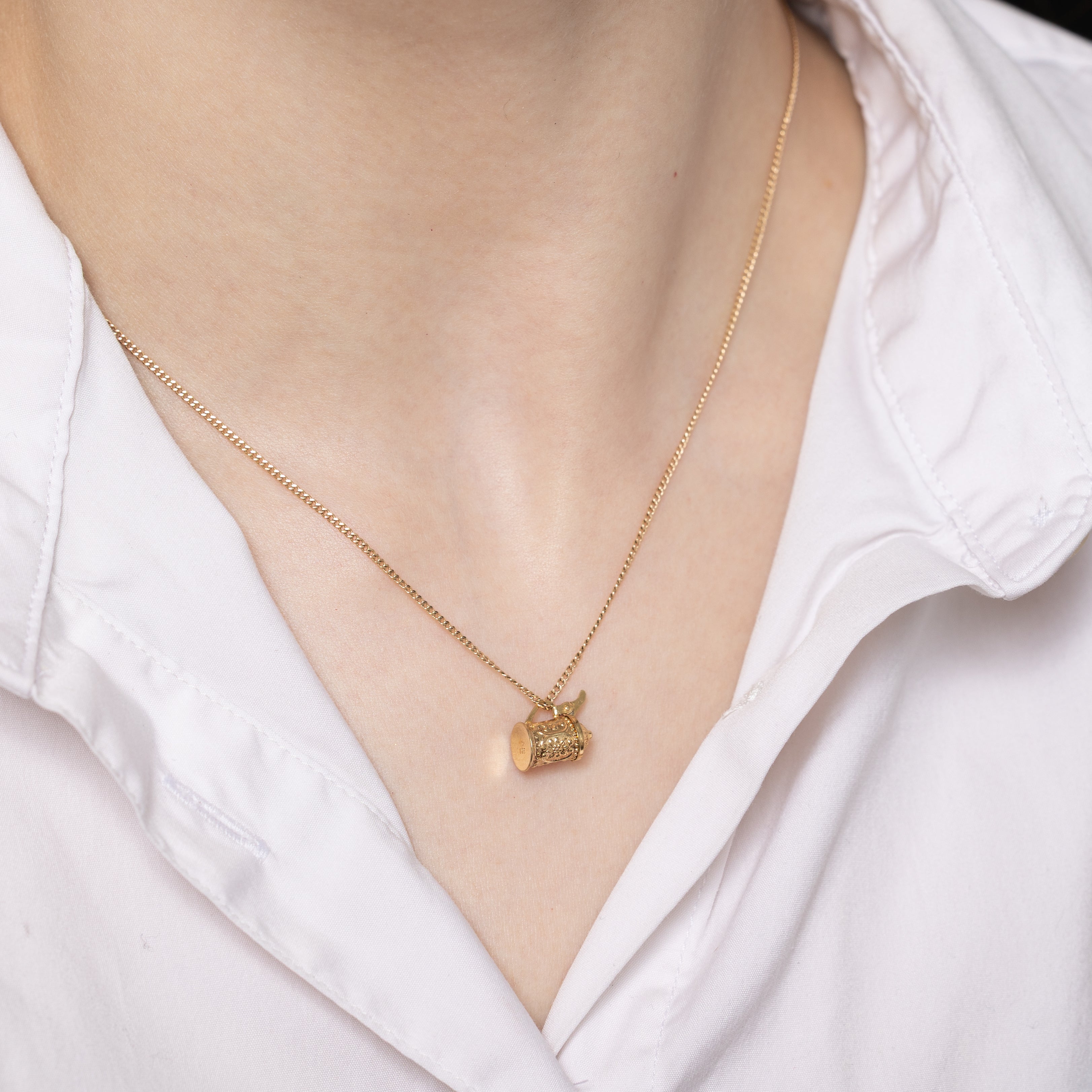 9k Yellow Gold Beer Stein Pendant