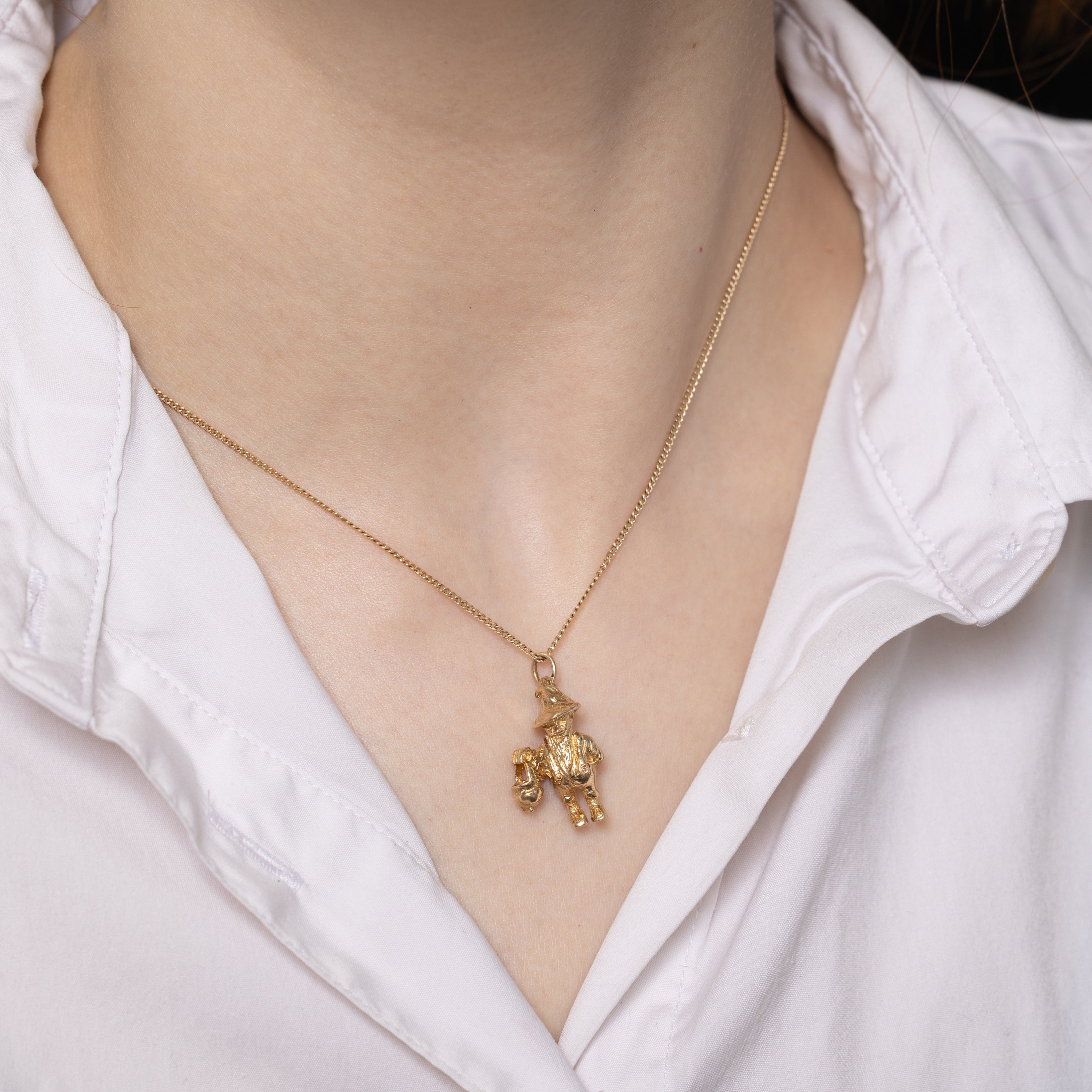 18k Yellow Gold Leprechaun Charm