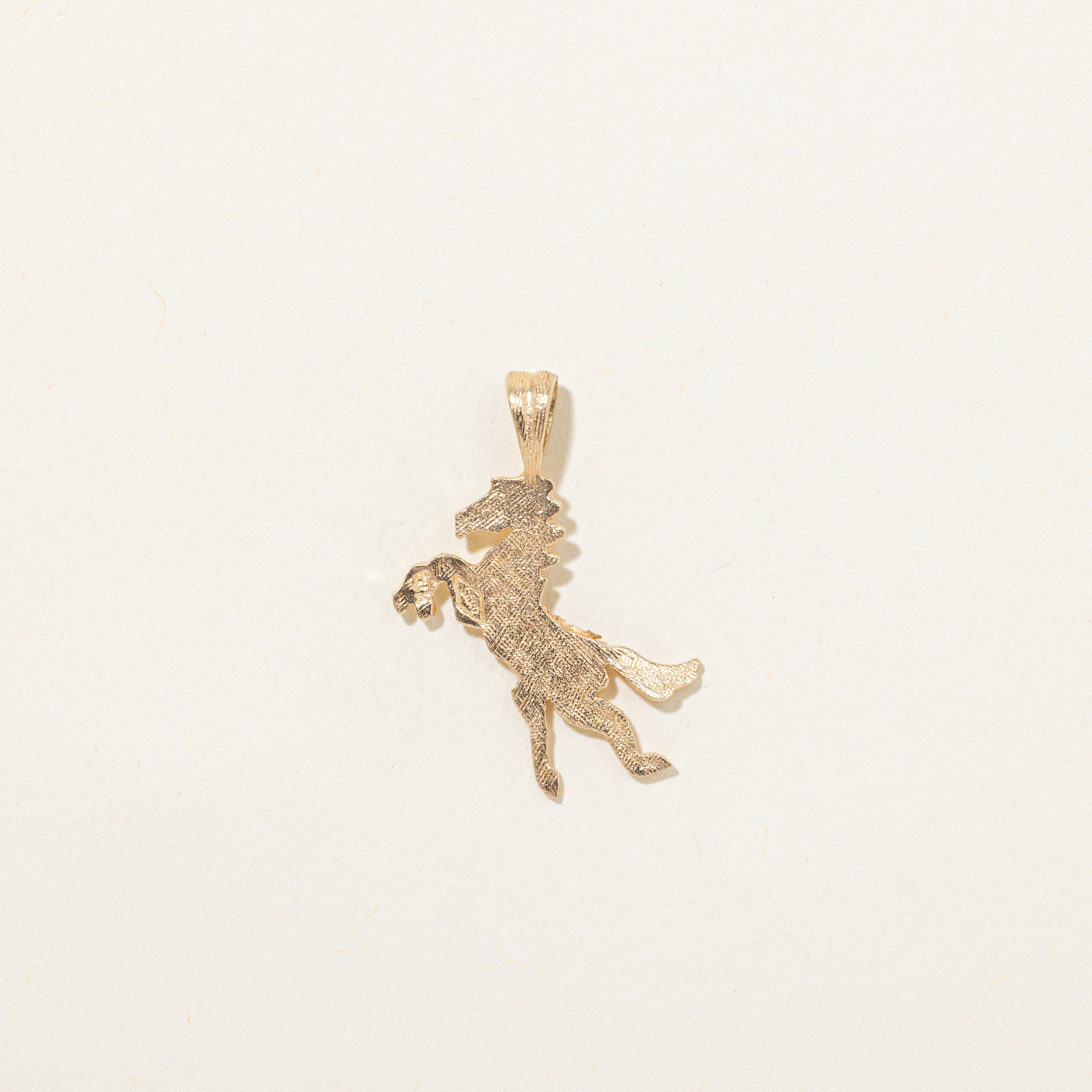 10k Yellow Gold Pegasus Pendant