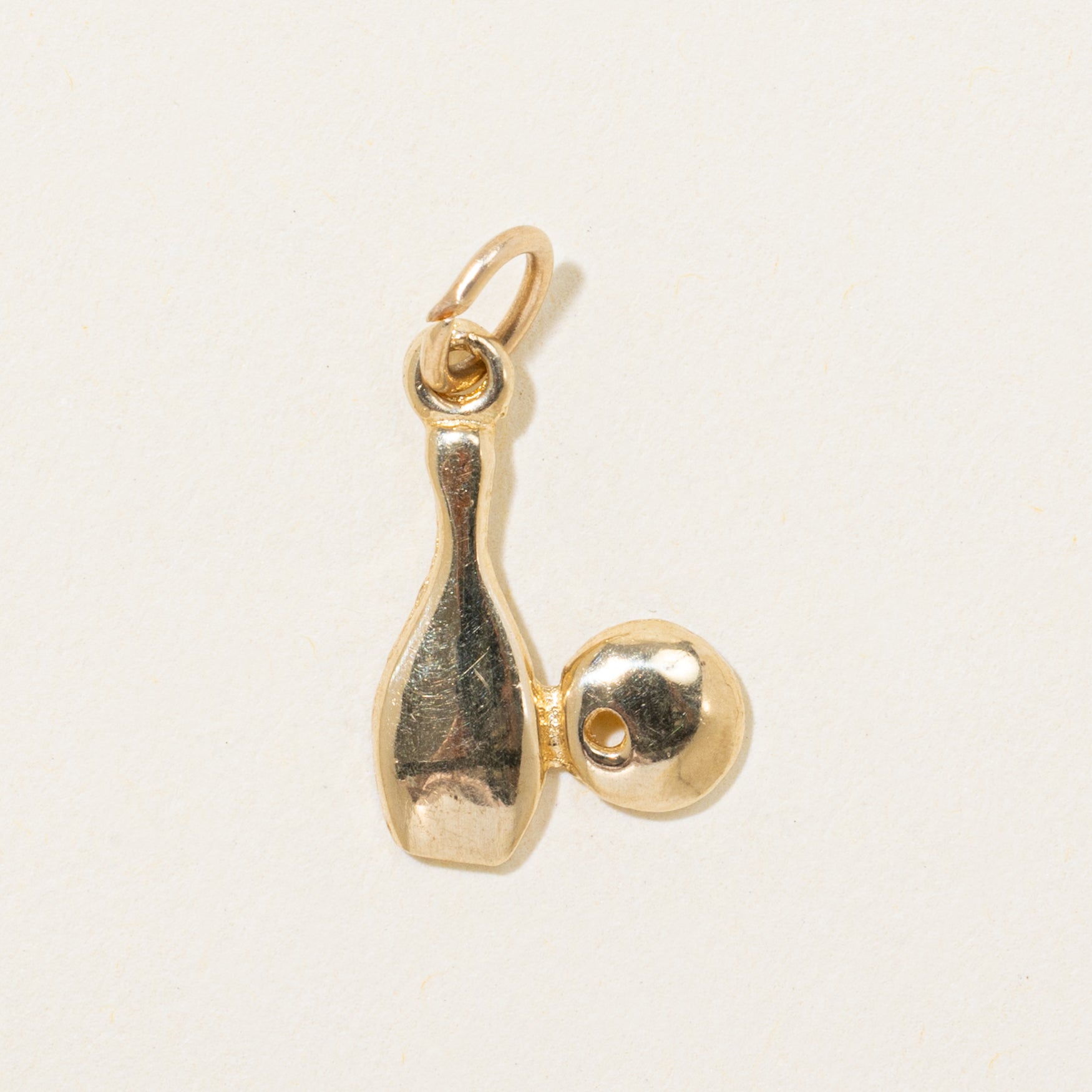 10k Yellow Gold Bowling Charm