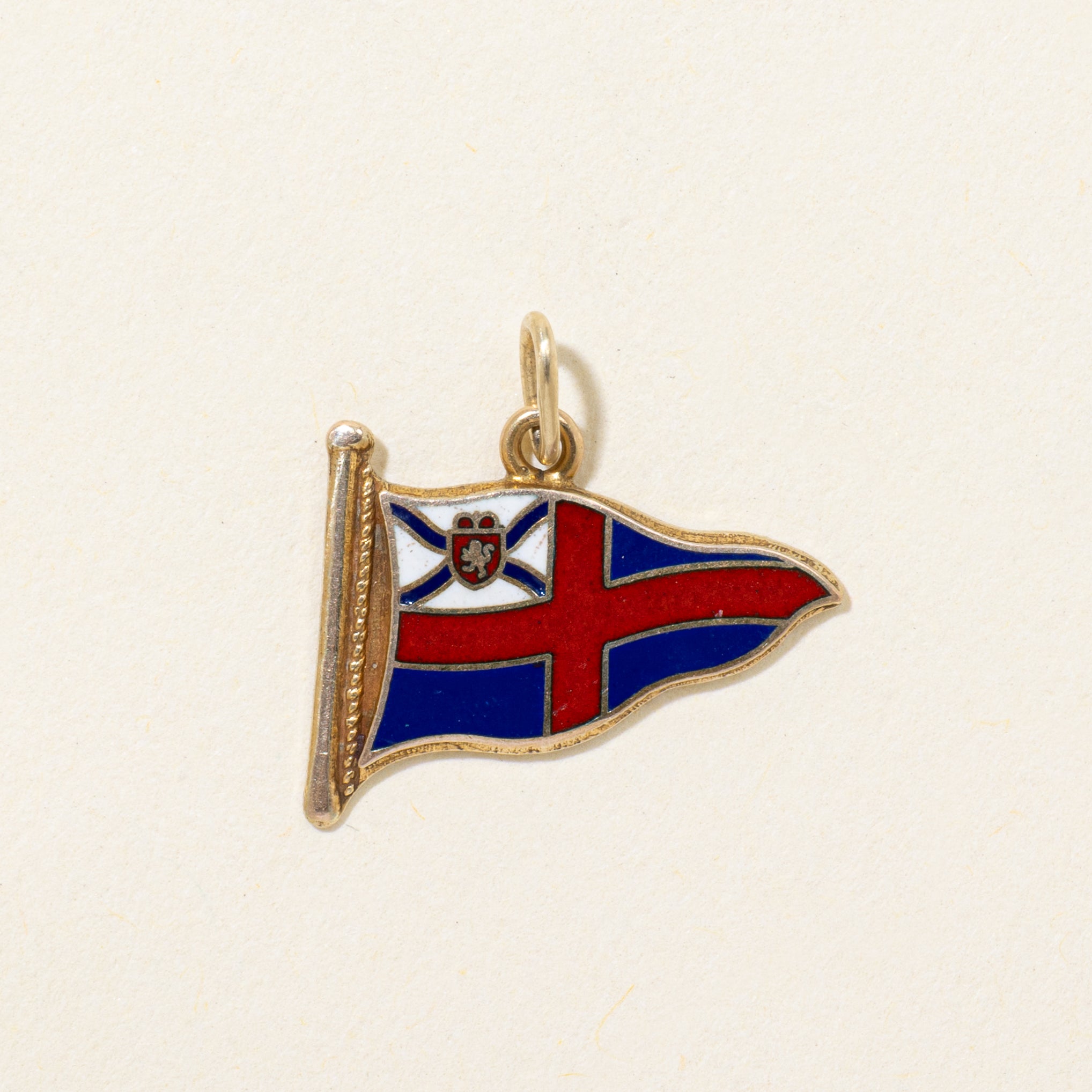 Vintage Canadian 10k Royal Nova Scotia Yacht Squadron Flag Charm