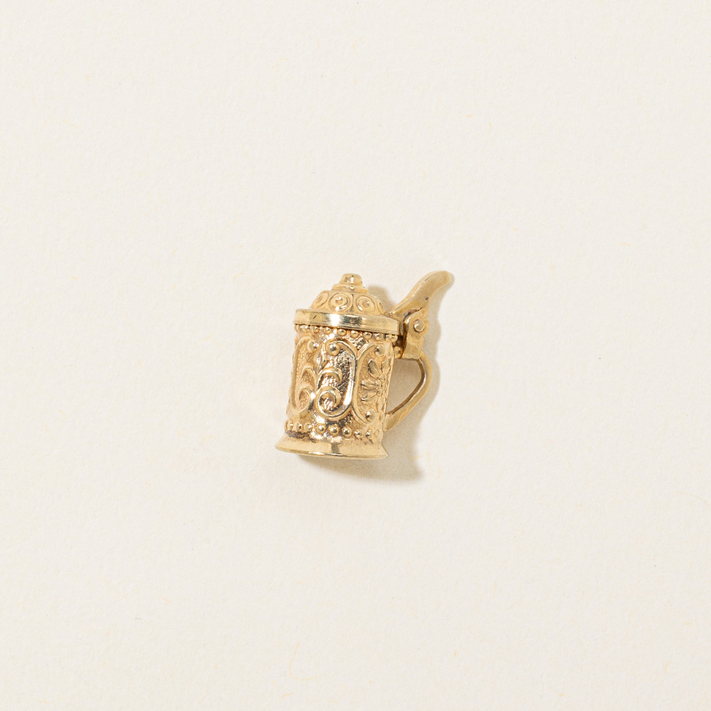 9k Yellow Gold Beer Stein Pendant