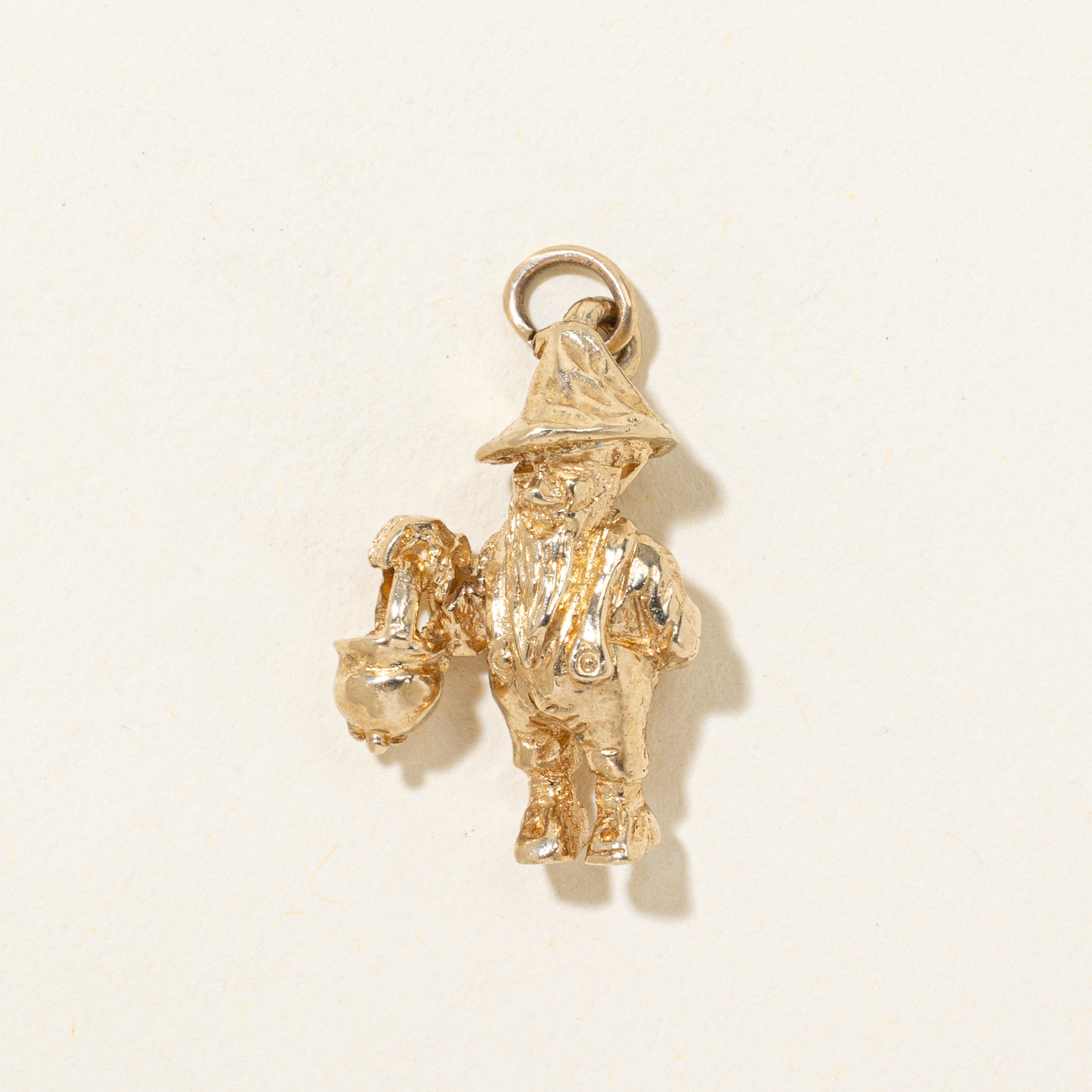 18k Yellow Gold Leprechaun Charm