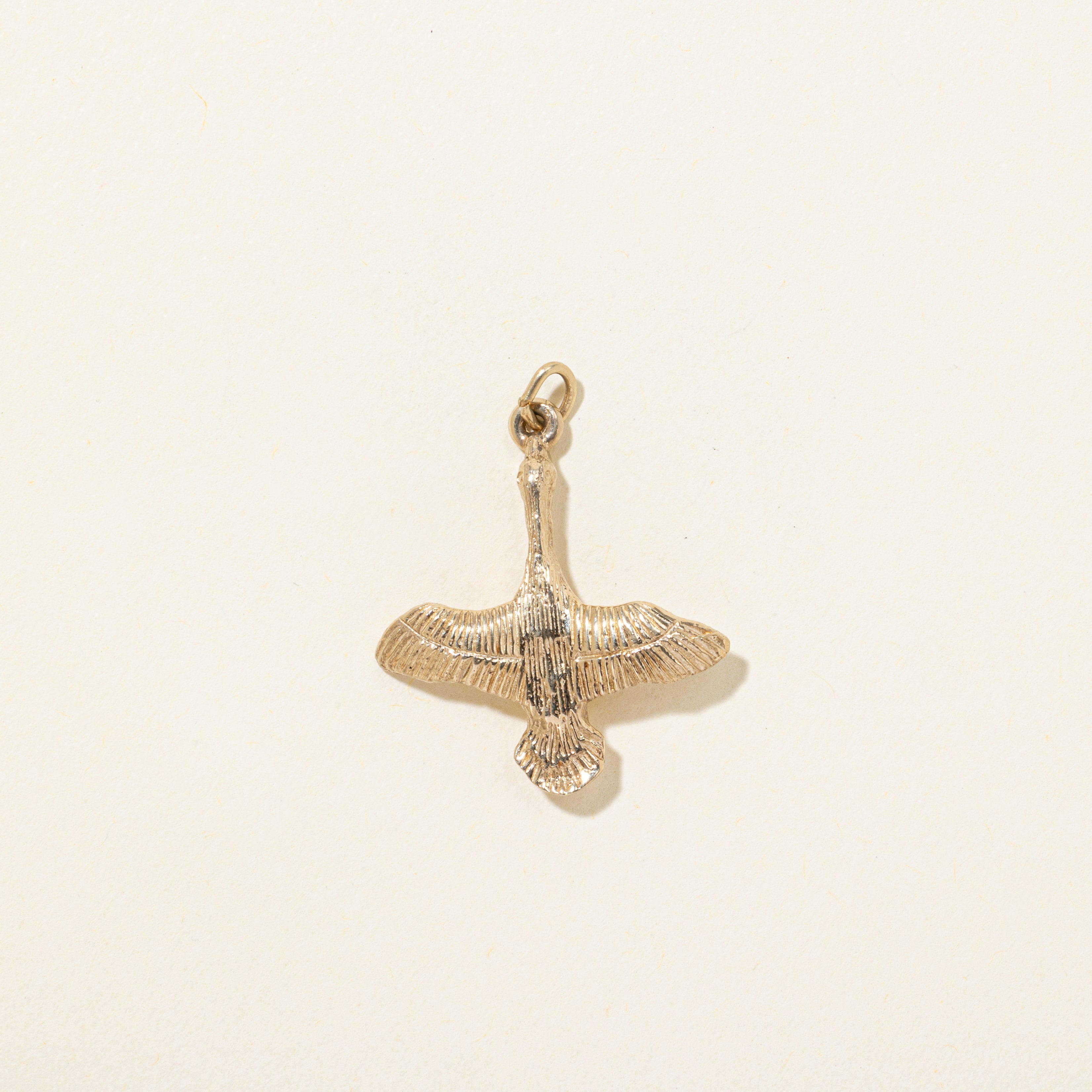 10k Yellow Gold Goose Bird Charm