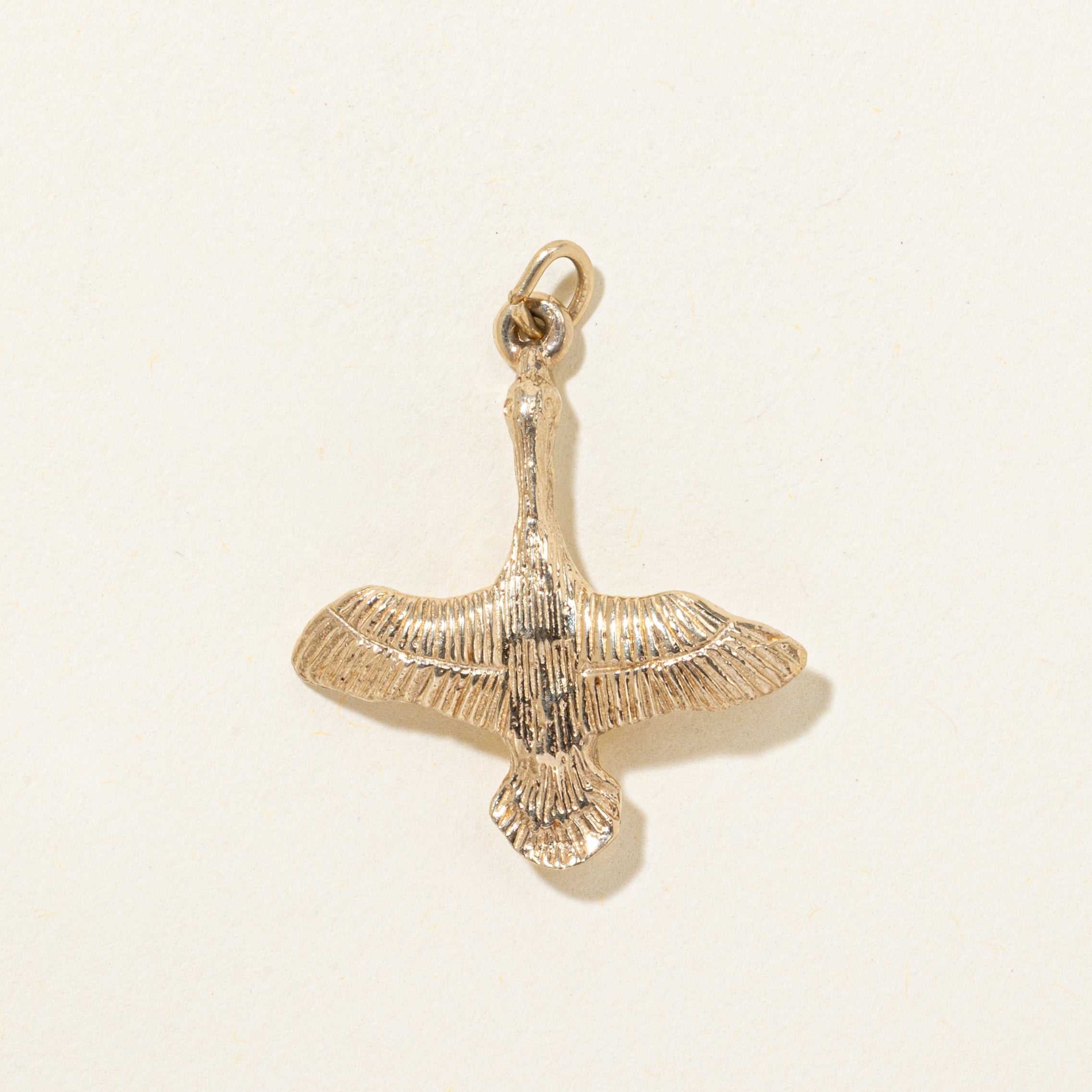 10k Yellow Gold Goose Bird Charm