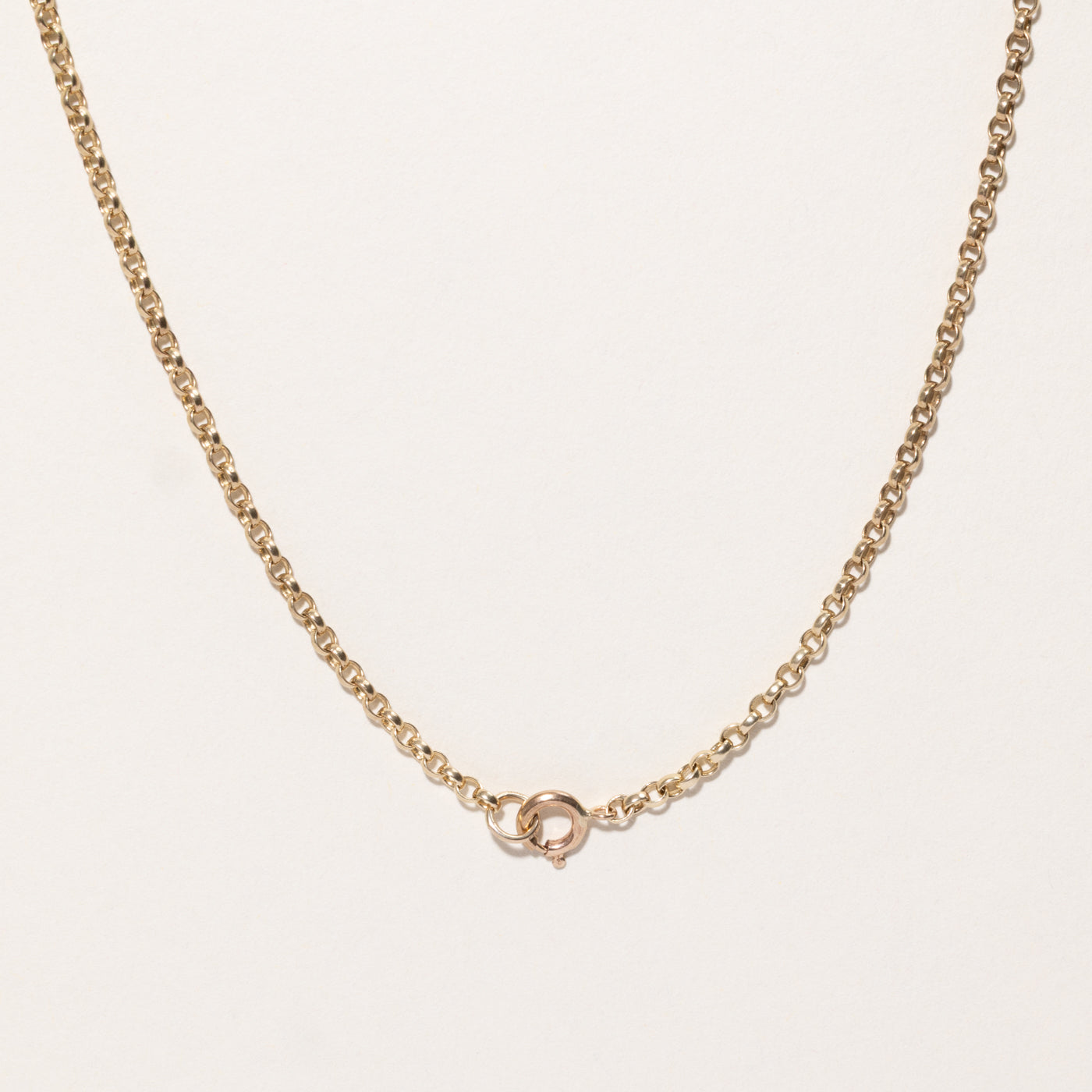 9k Yellow Gold Rolo Chain | 16"