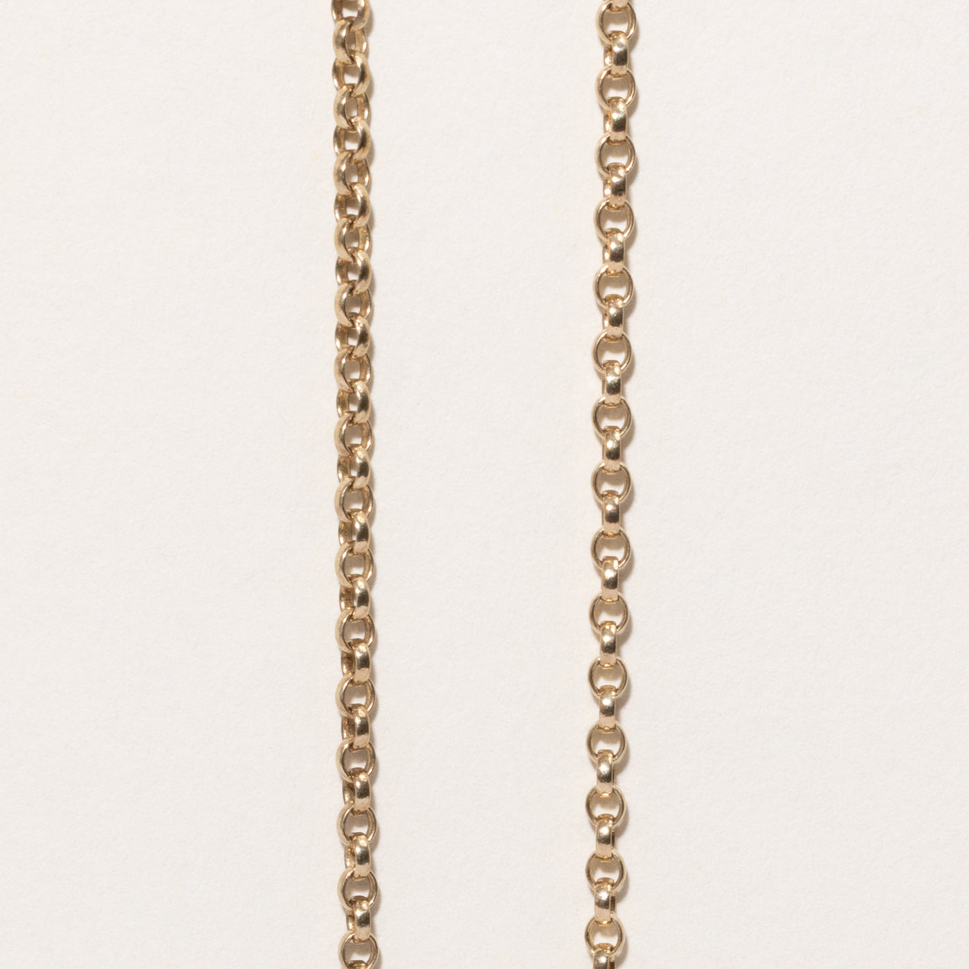 9k Yellow Gold Rolo Chain | 16"
