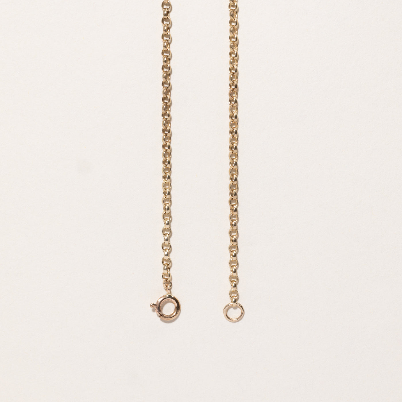 9k Yellow Gold Rolo Chain | 16"
