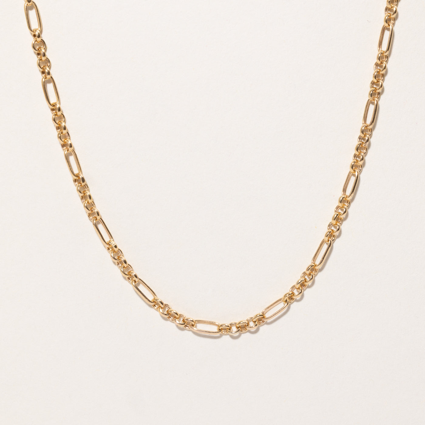 9k Yellow Gold Trombone Chain | 20"