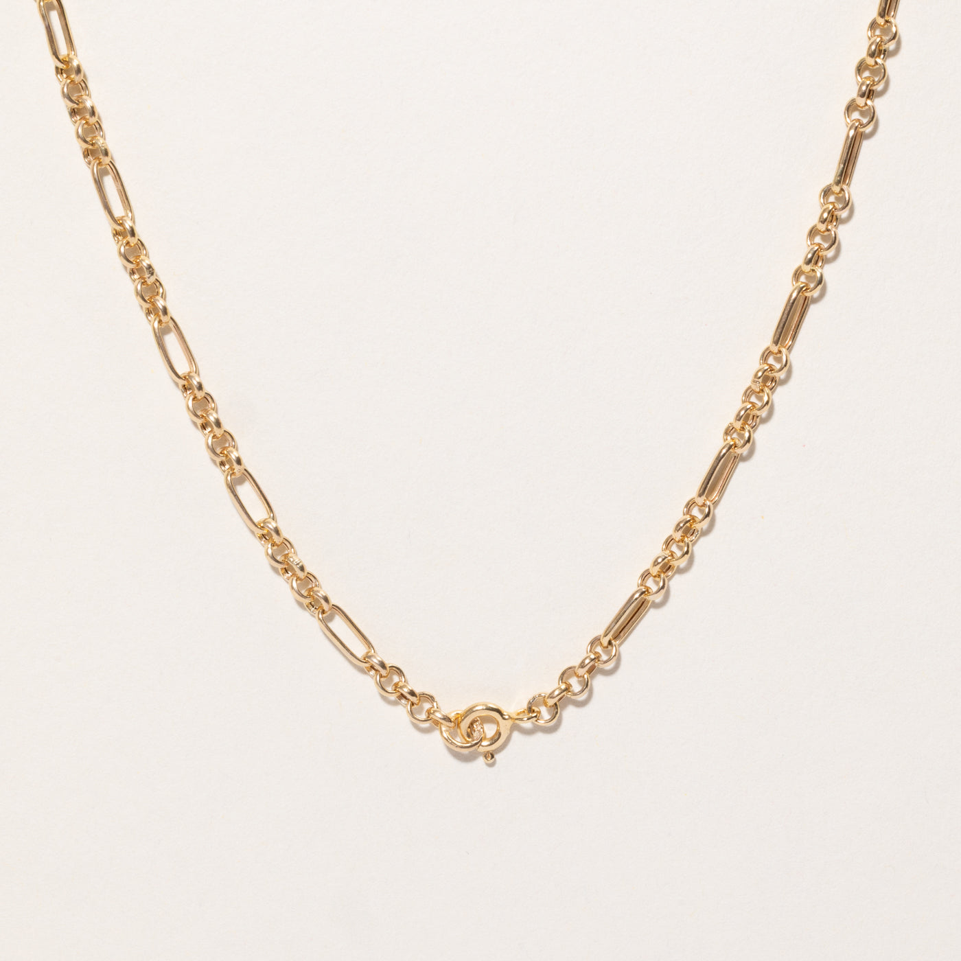 9k Yellow Gold Trombone Chain | 20"