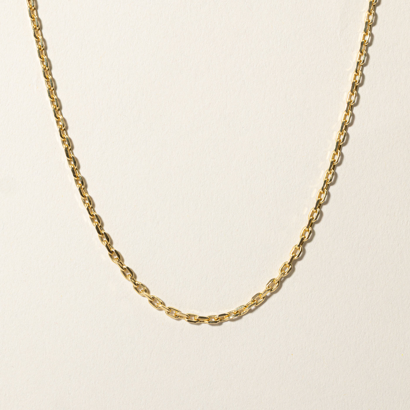 14k Yellow Gold Cable Link Chain | 19.75"