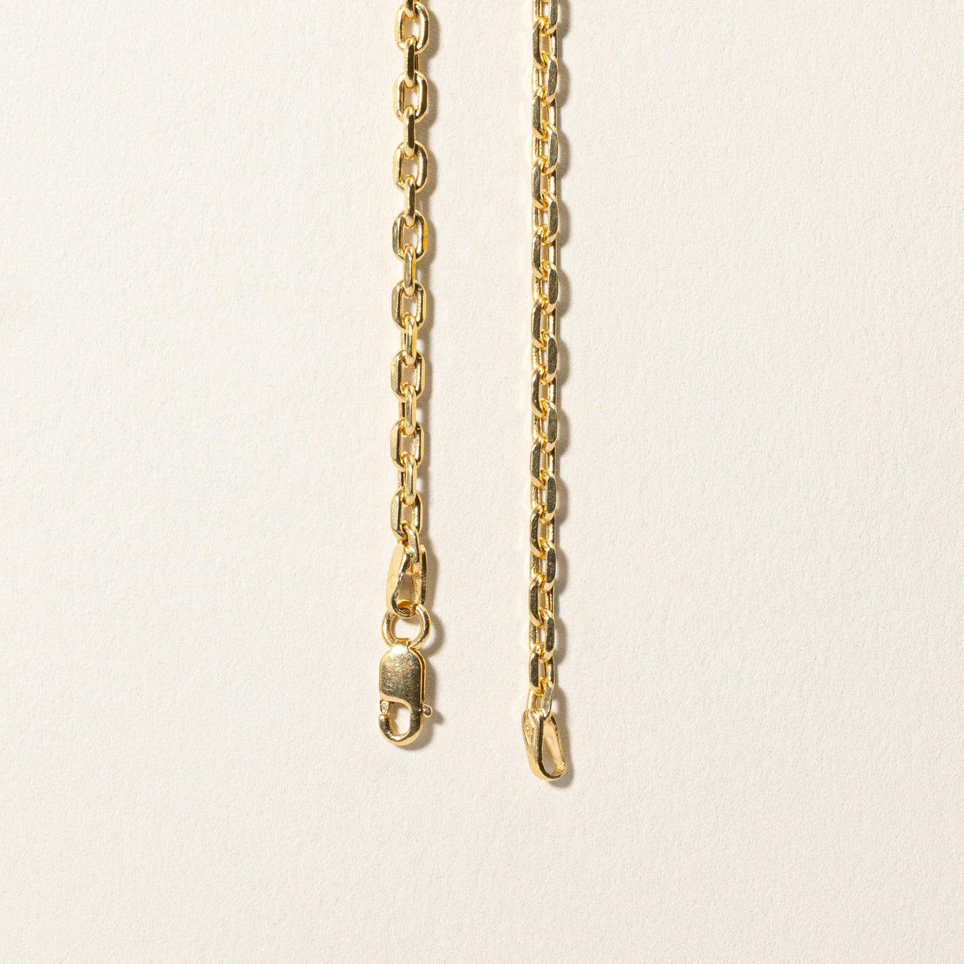 14k Yellow Gold Cable Link Chain | 19.75"