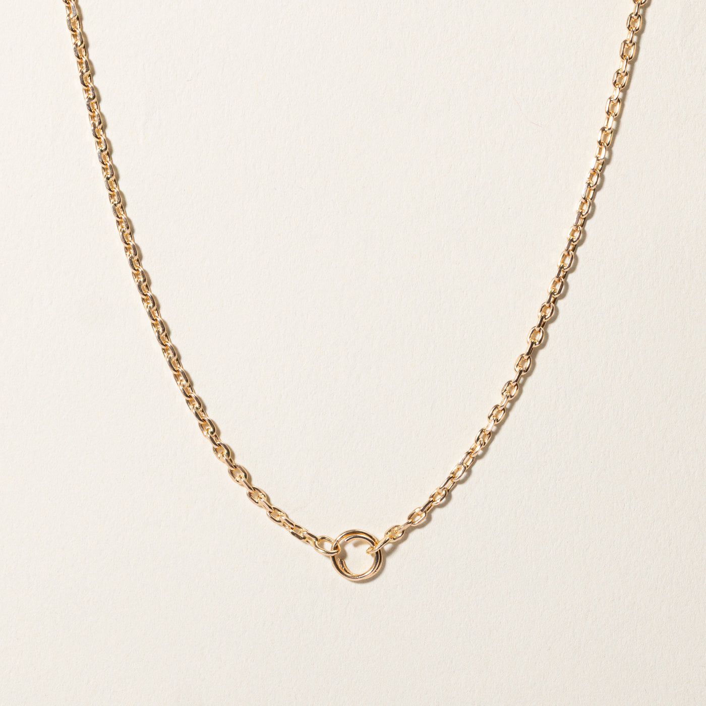 14k Yellow Gold Cable Link Chain | 21.5"