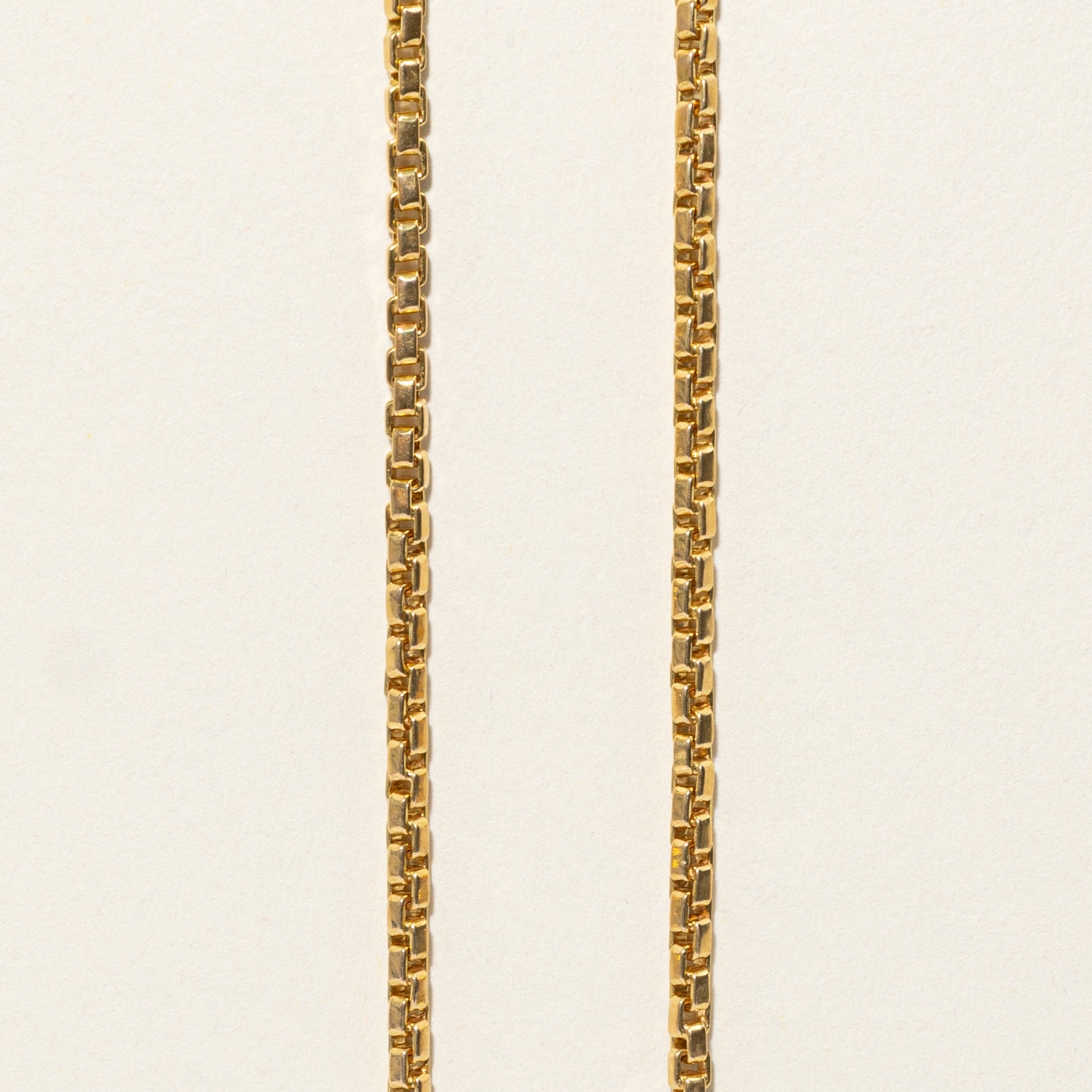 18k Yellow Gold Box Link Chain | 21"