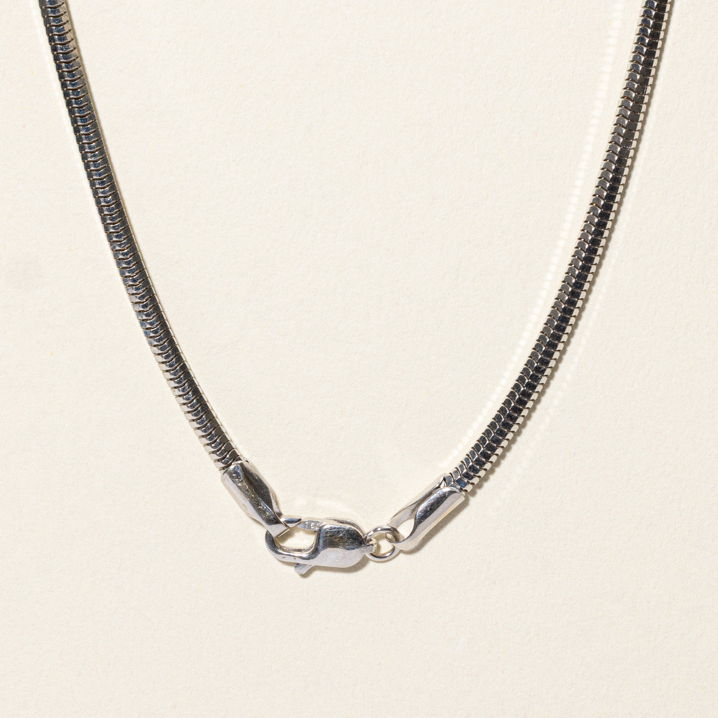 18k White Gold Snake Chain | 16.75"