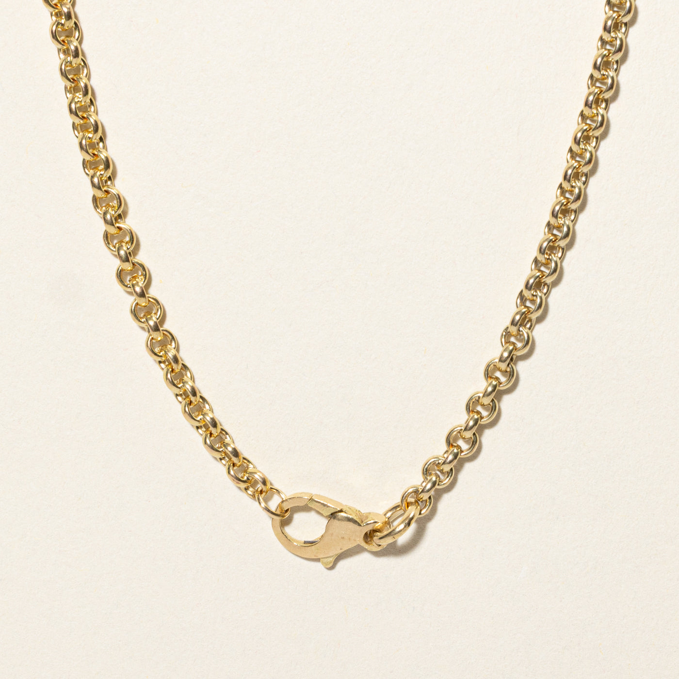 20k Yellow Gold Rolo Chain | 22.25"