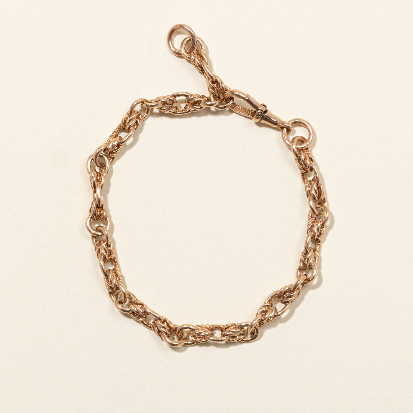 9k Rose Gold Chain Watch Chain | 8.5"