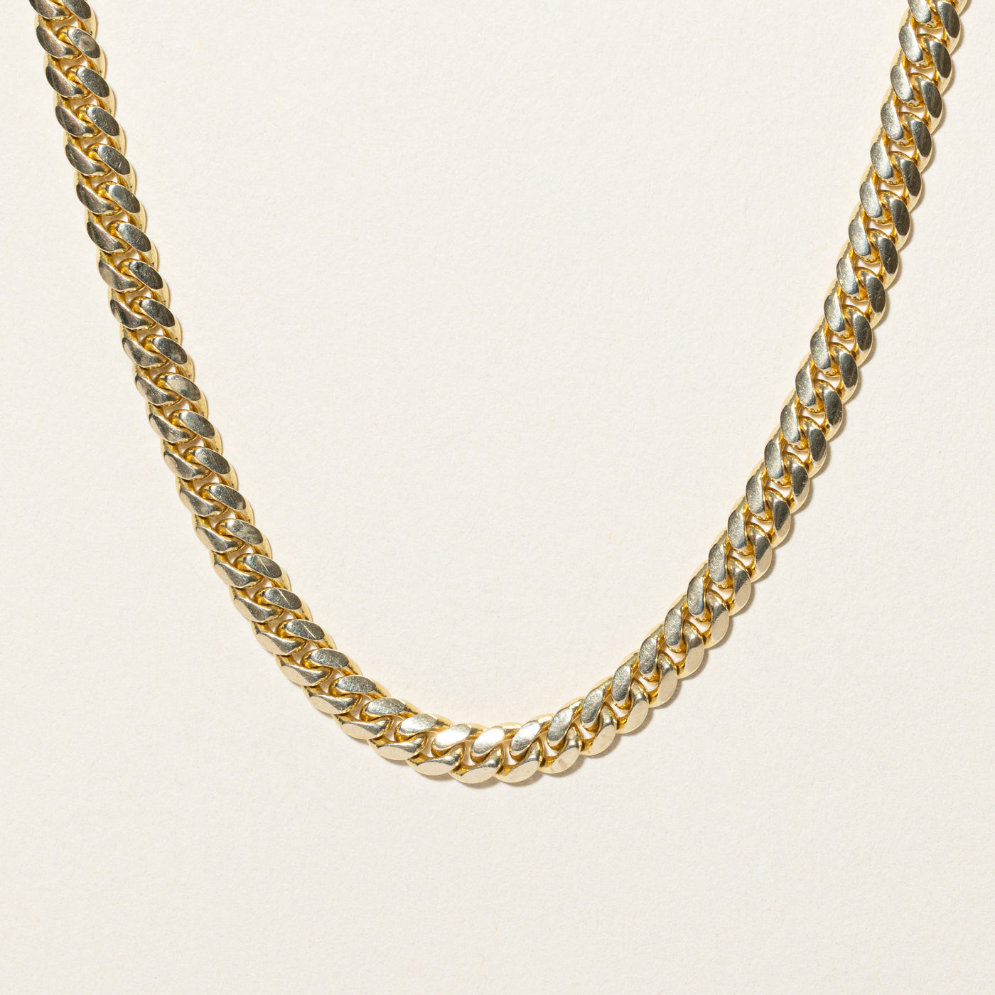 10k Yellow Gold Cuban Link Chain | 25"