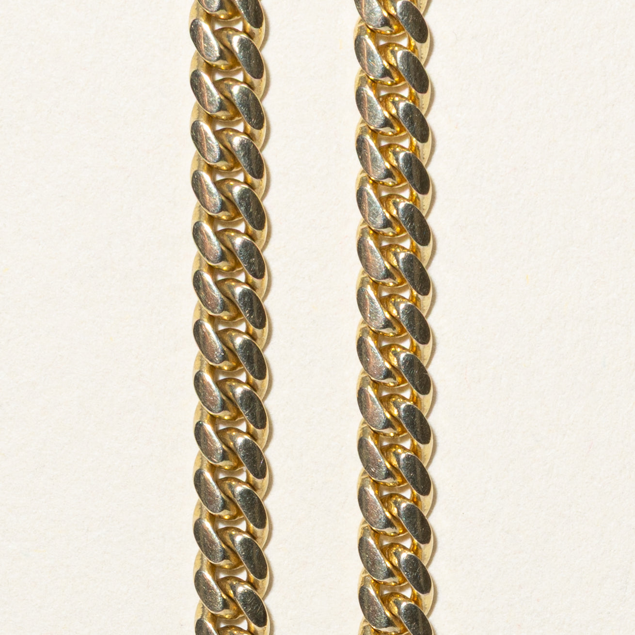 10k Yellow Gold Cuban Link Chain | 25"