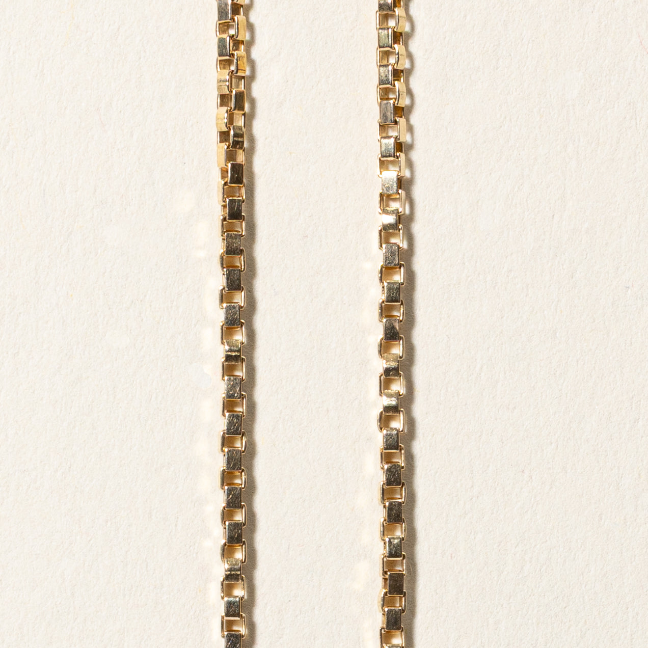 14k Yellow Gold Box Link Chain | 19.25"