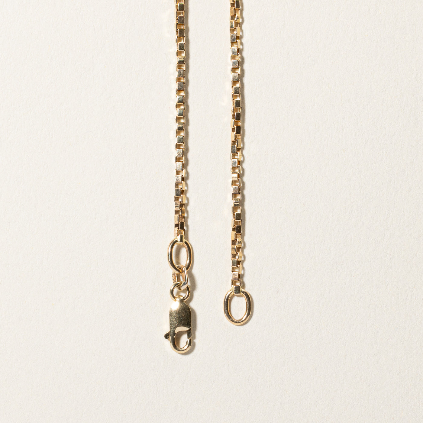 14k Yellow Gold Box Link Chain | 19.25"