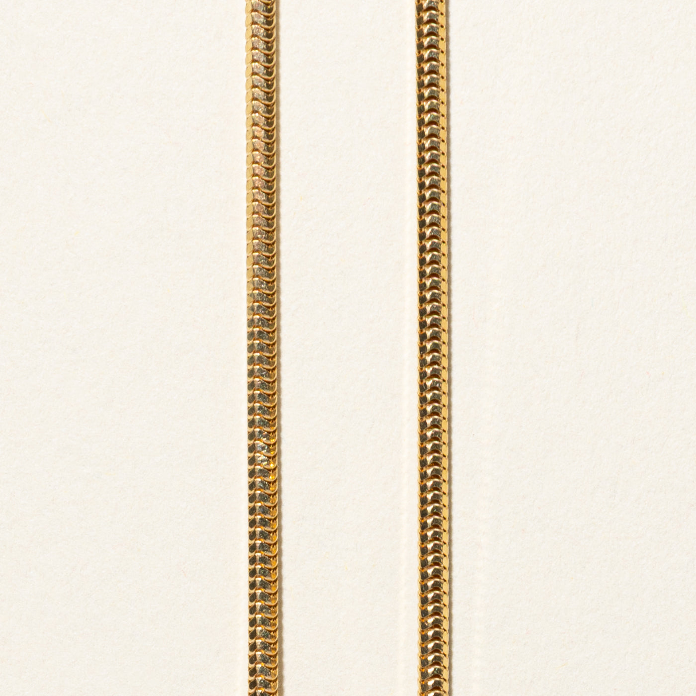 18k Yellow Gold Snake Chain | 18"