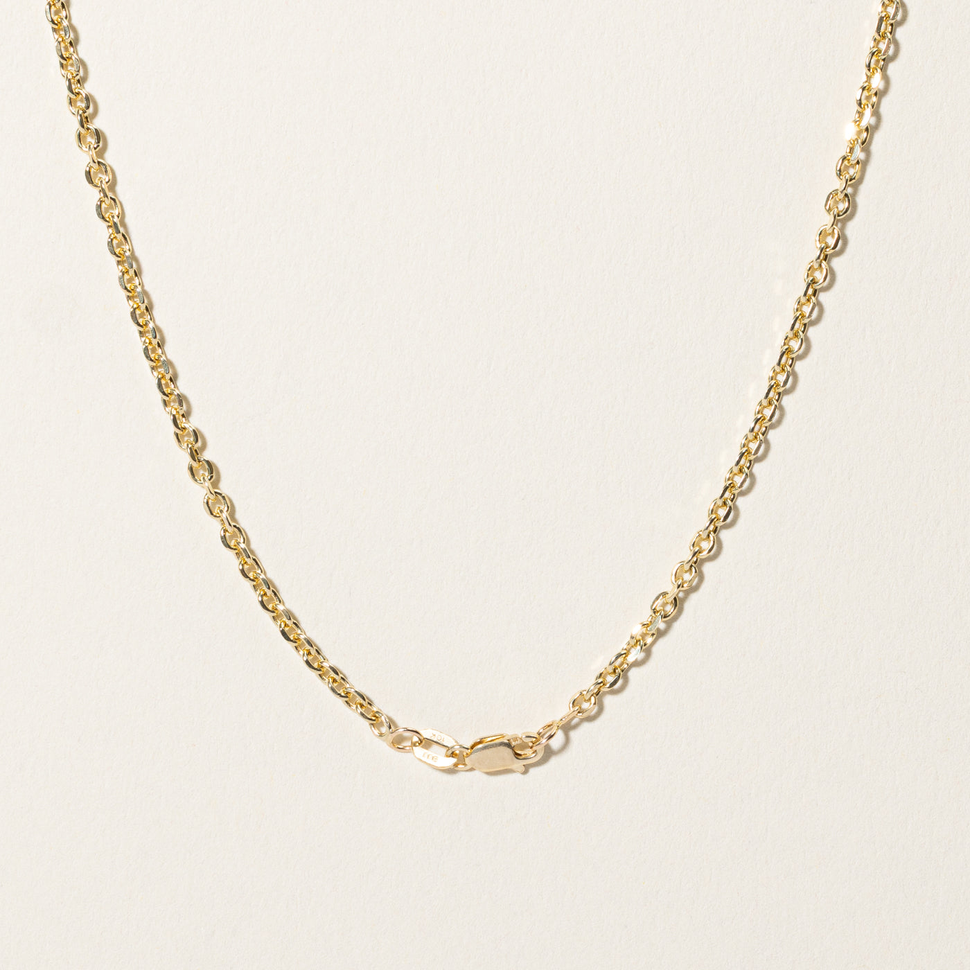 10k Yellow Gold Cable Link Chain | 24.5"