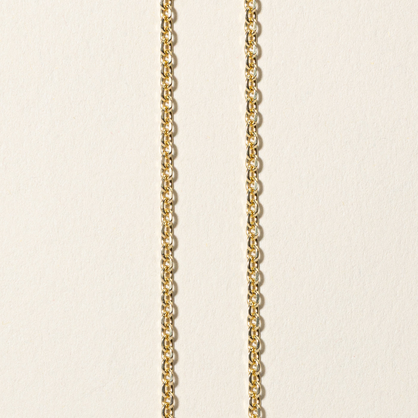 10k Yellow Gold Cable Link Chain | 24.5"