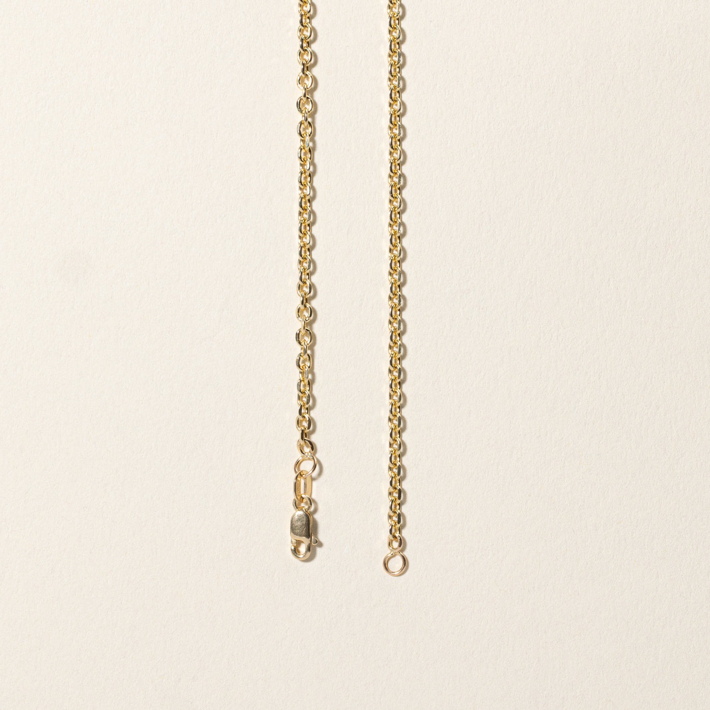10k Yellow Gold Cable Link Chain | 24.5"