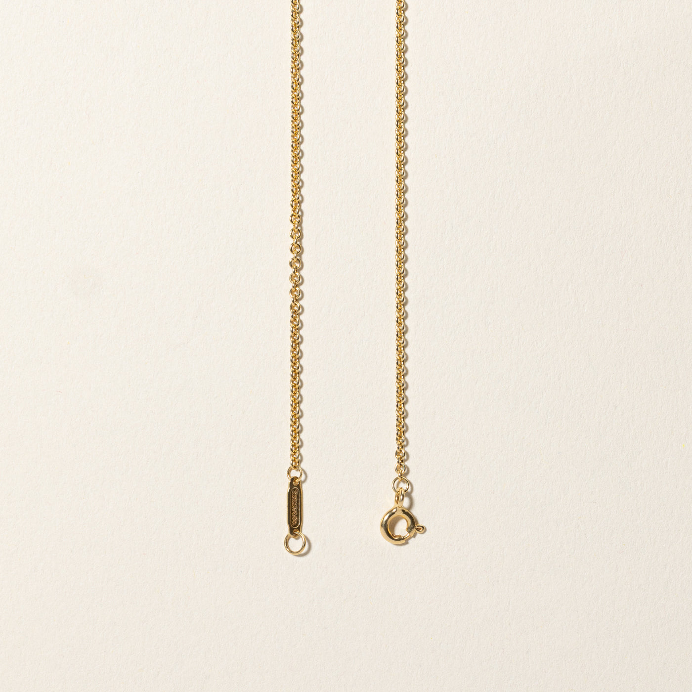 Chaîne à maillons câble en or jaune 18 carats | 47 cm