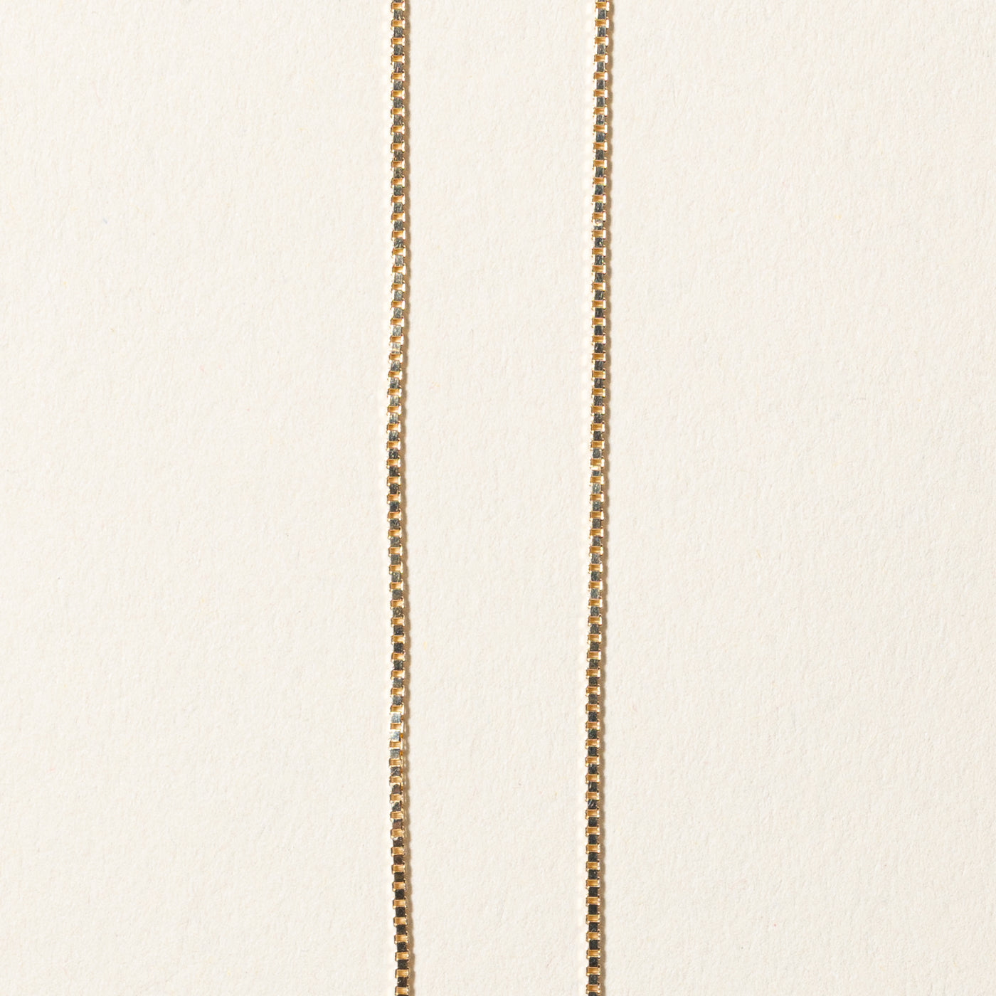 14k Yellow Gold Box Link Chain | 16.25"