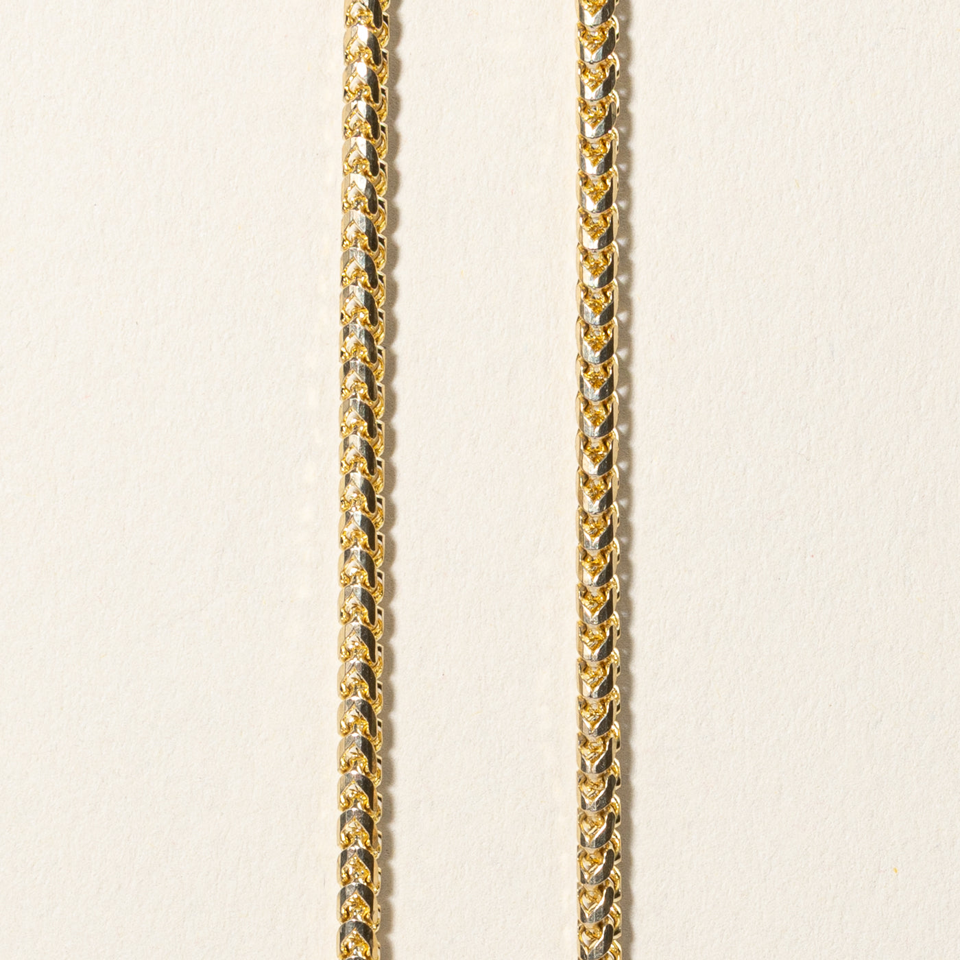10k Yellow Gold Foxtail Chain | 20"