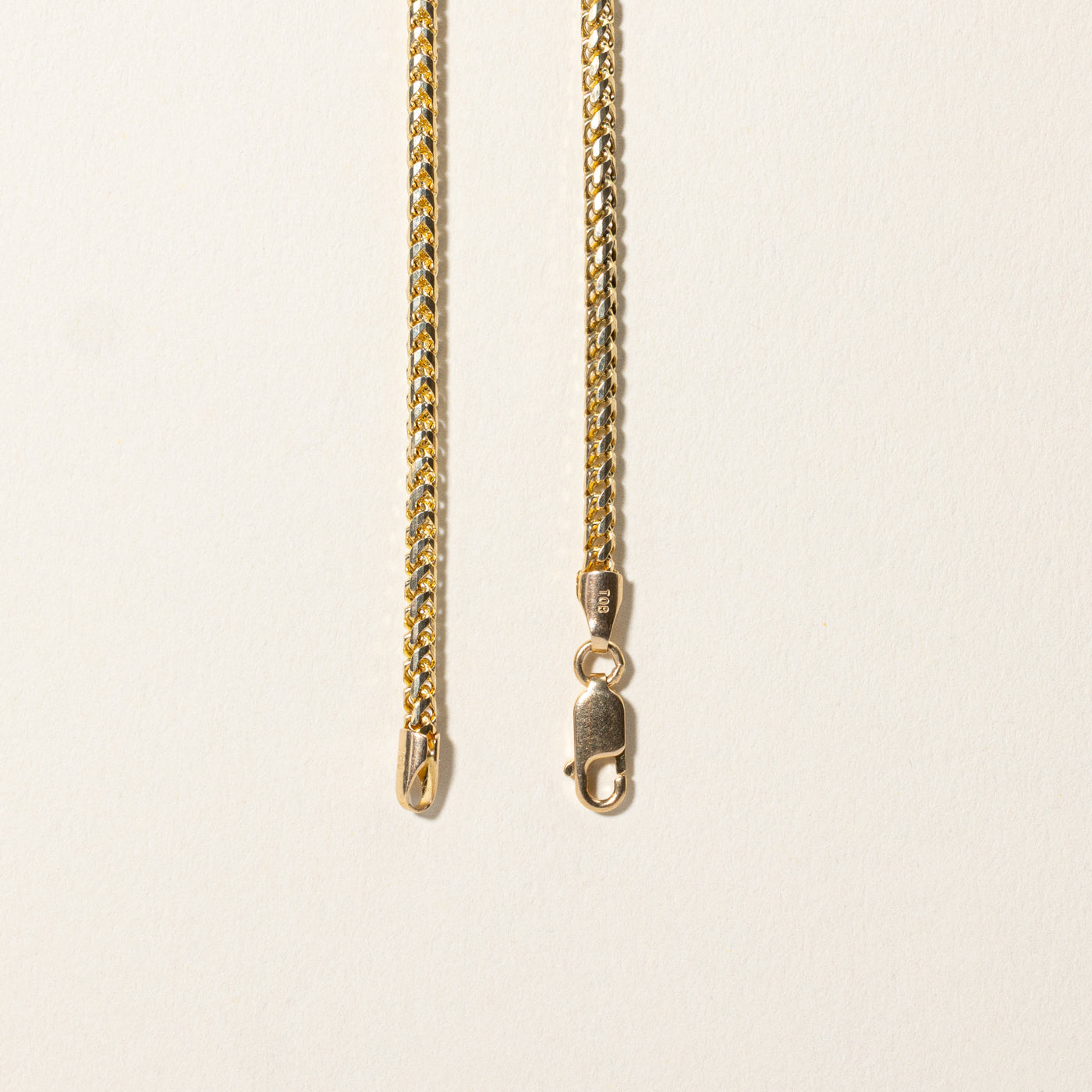 10k Yellow Gold Foxtail Chain | 20"