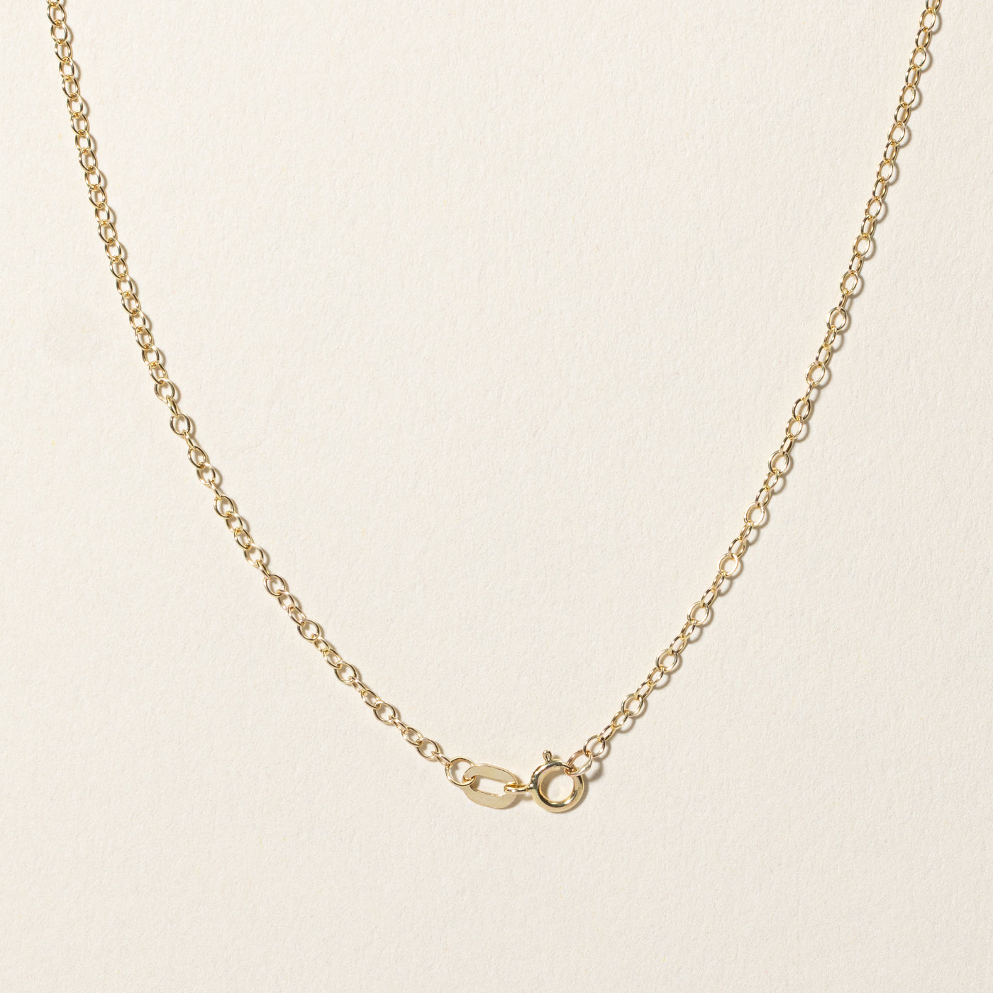 9k Yellow Gold Cable Link Chain | 15.75"