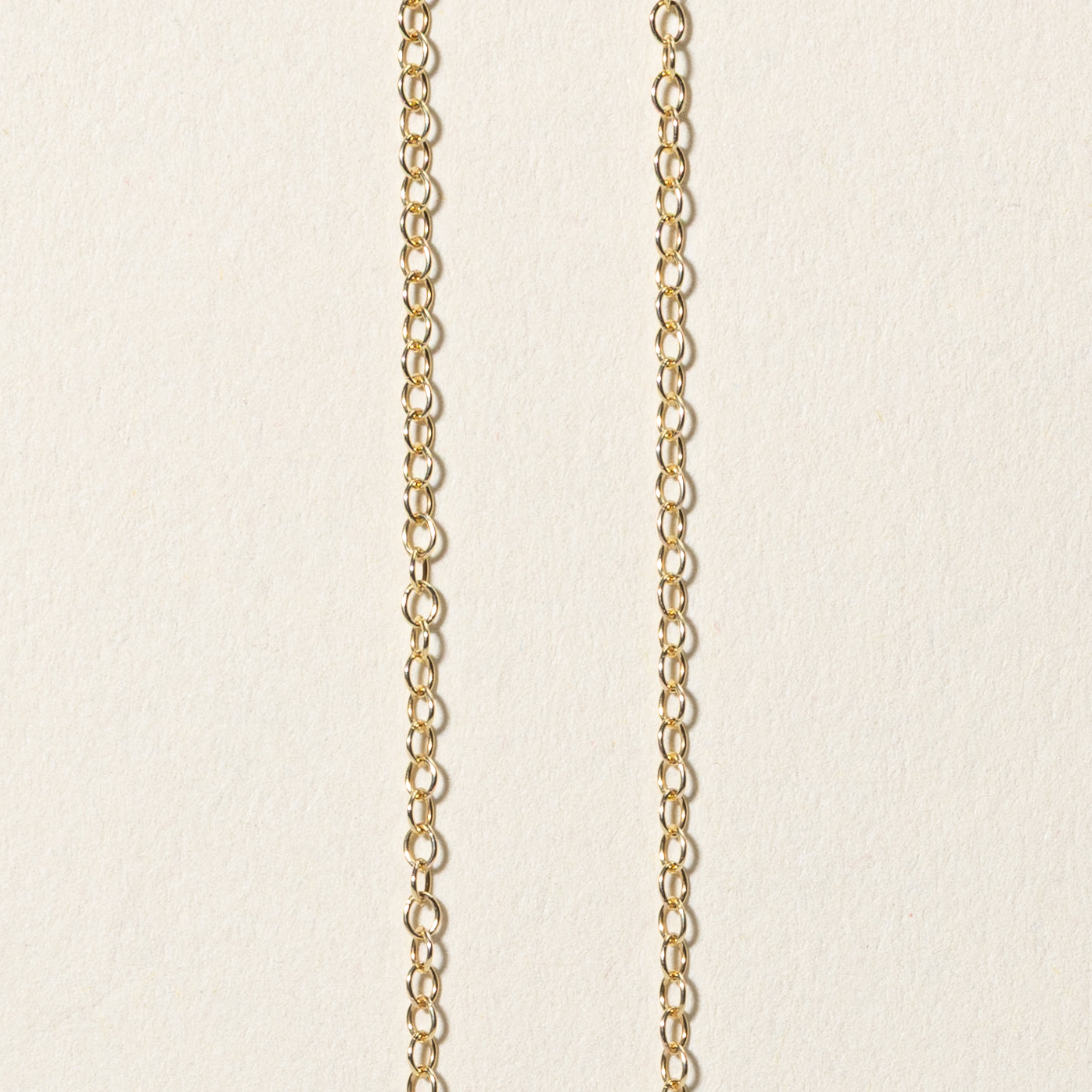 9k Yellow Gold Cable Link Chain | 15.75"