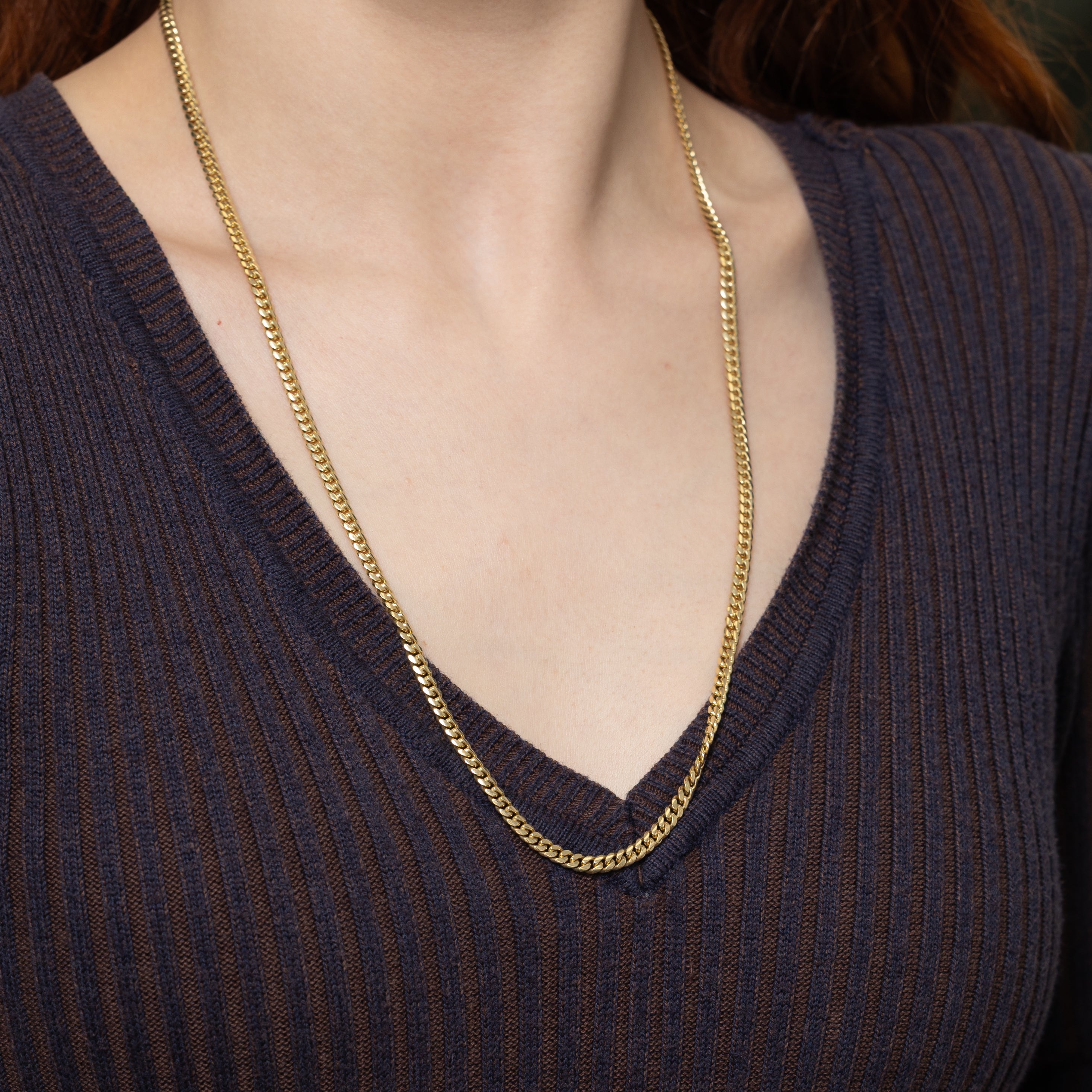 10k Yellow Gold Cuban Link Chain | 25"