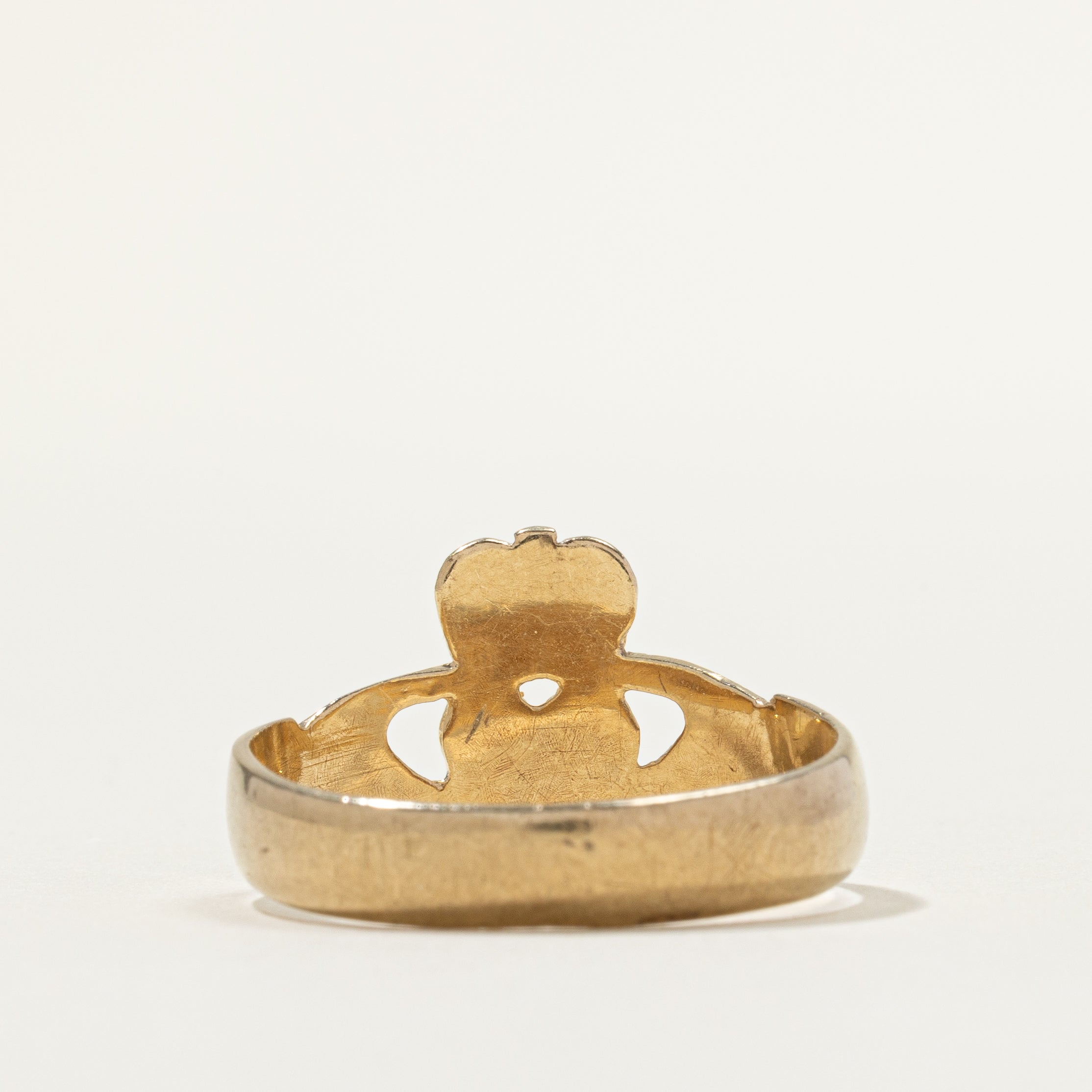 10k Yellow Gold Claddagh Ring | SZ 9.75