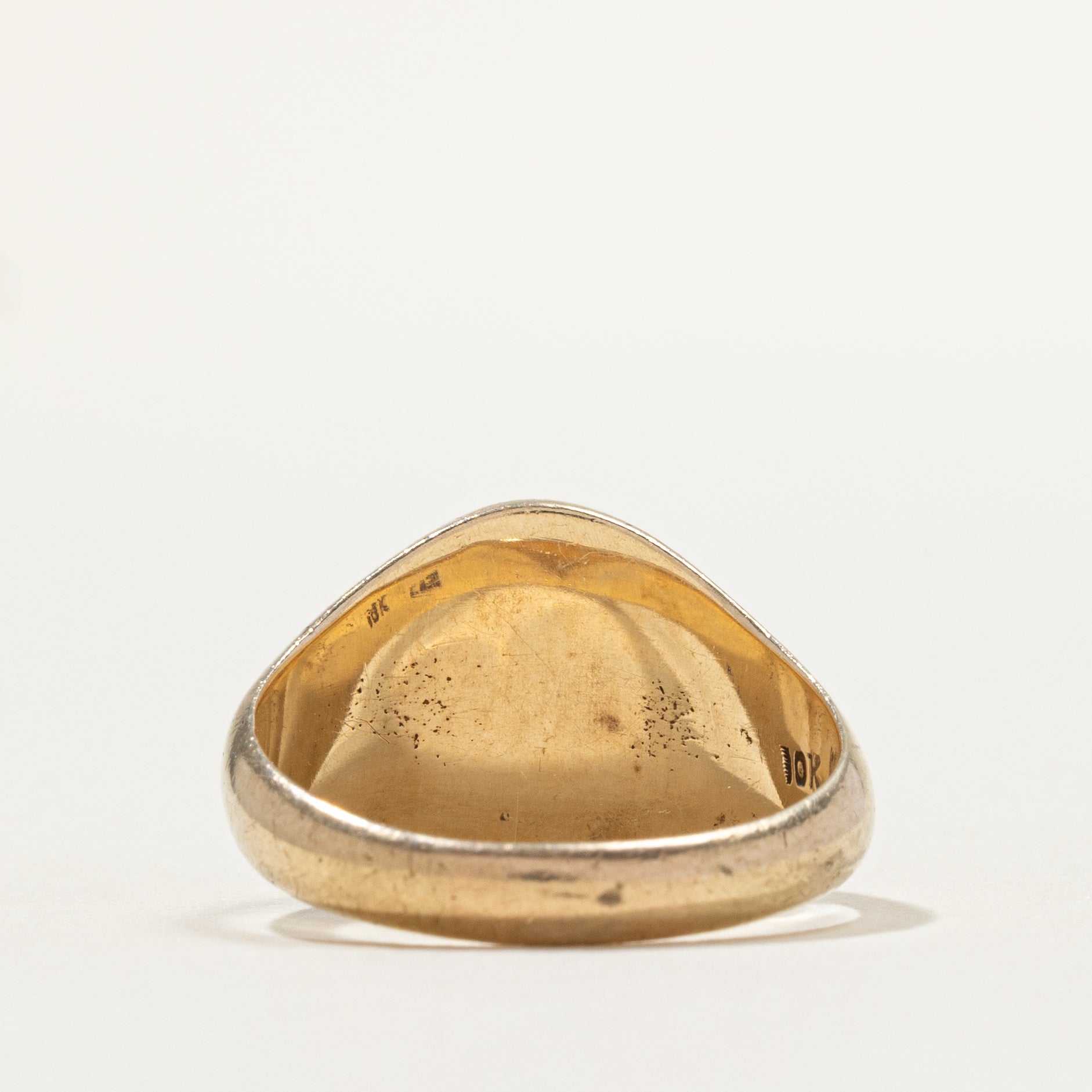 10k Yellow Gold "L" Initial Signet Ring | SZ 6.5