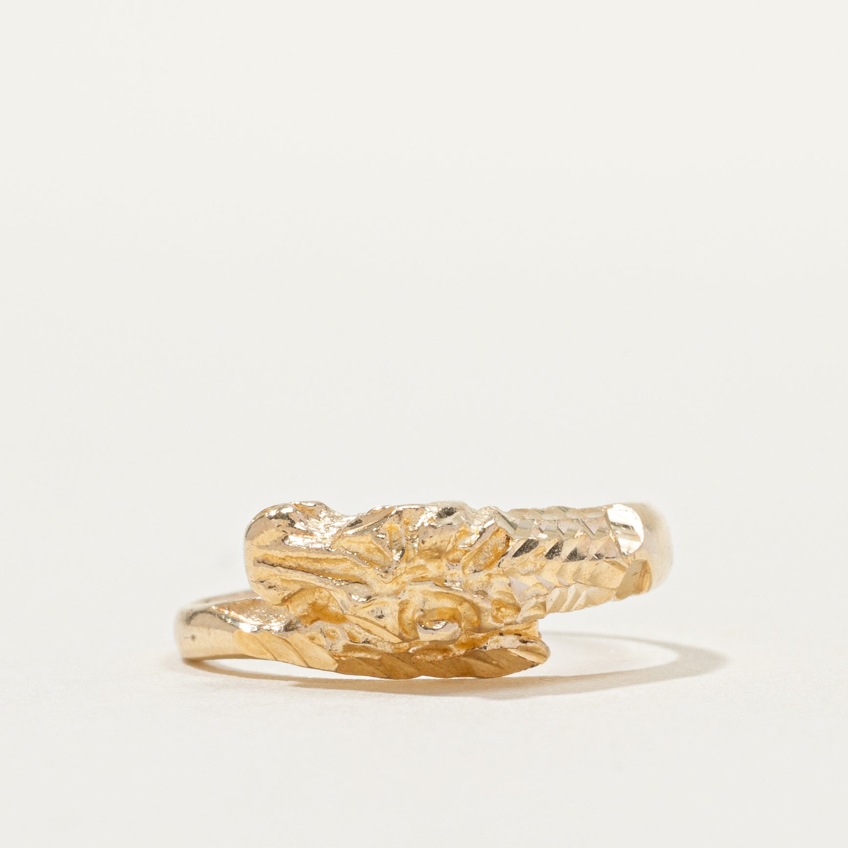 10k Yellow Gold Horse Ring | SZ 4.25