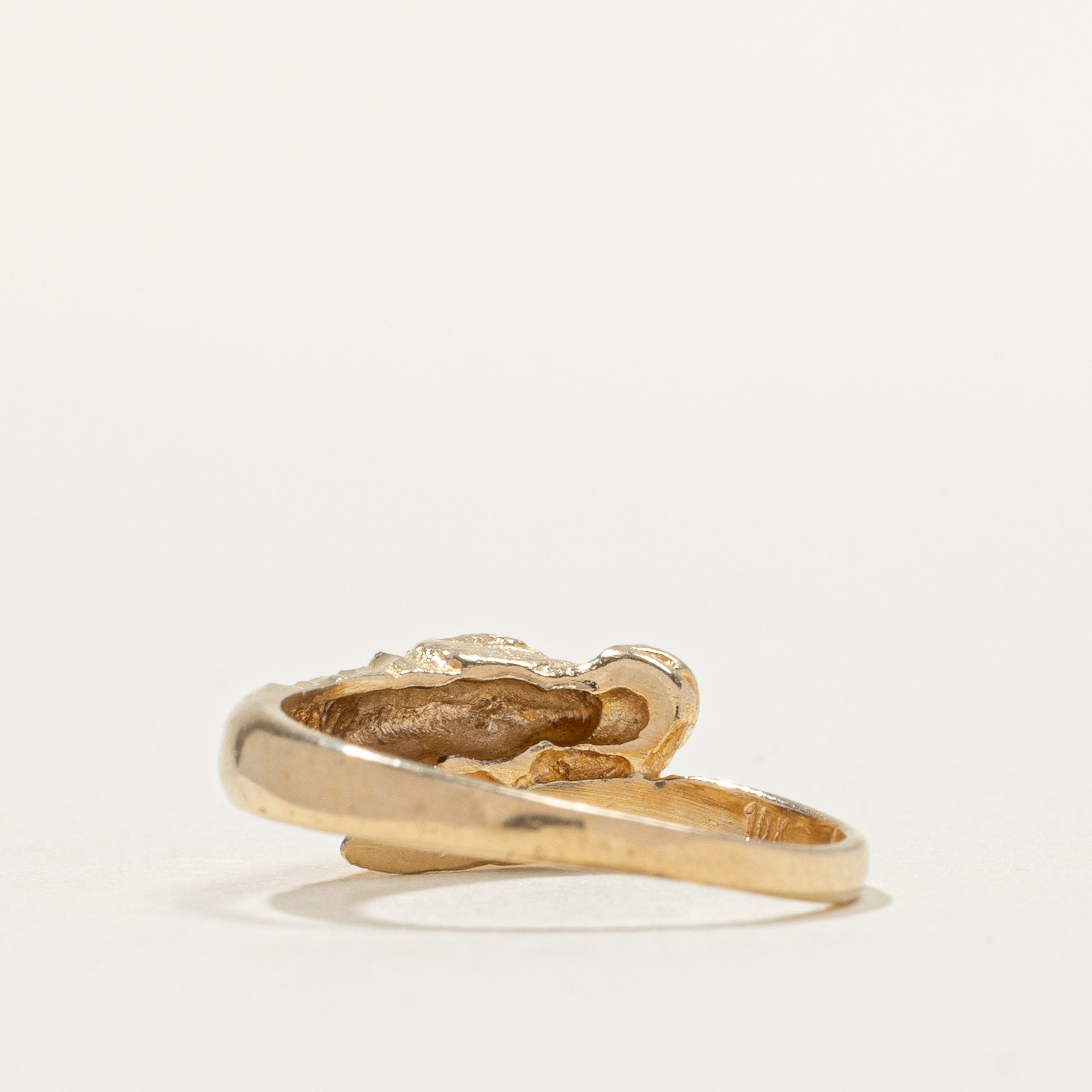 10k Yellow Gold Horse Ring | SZ 4.25