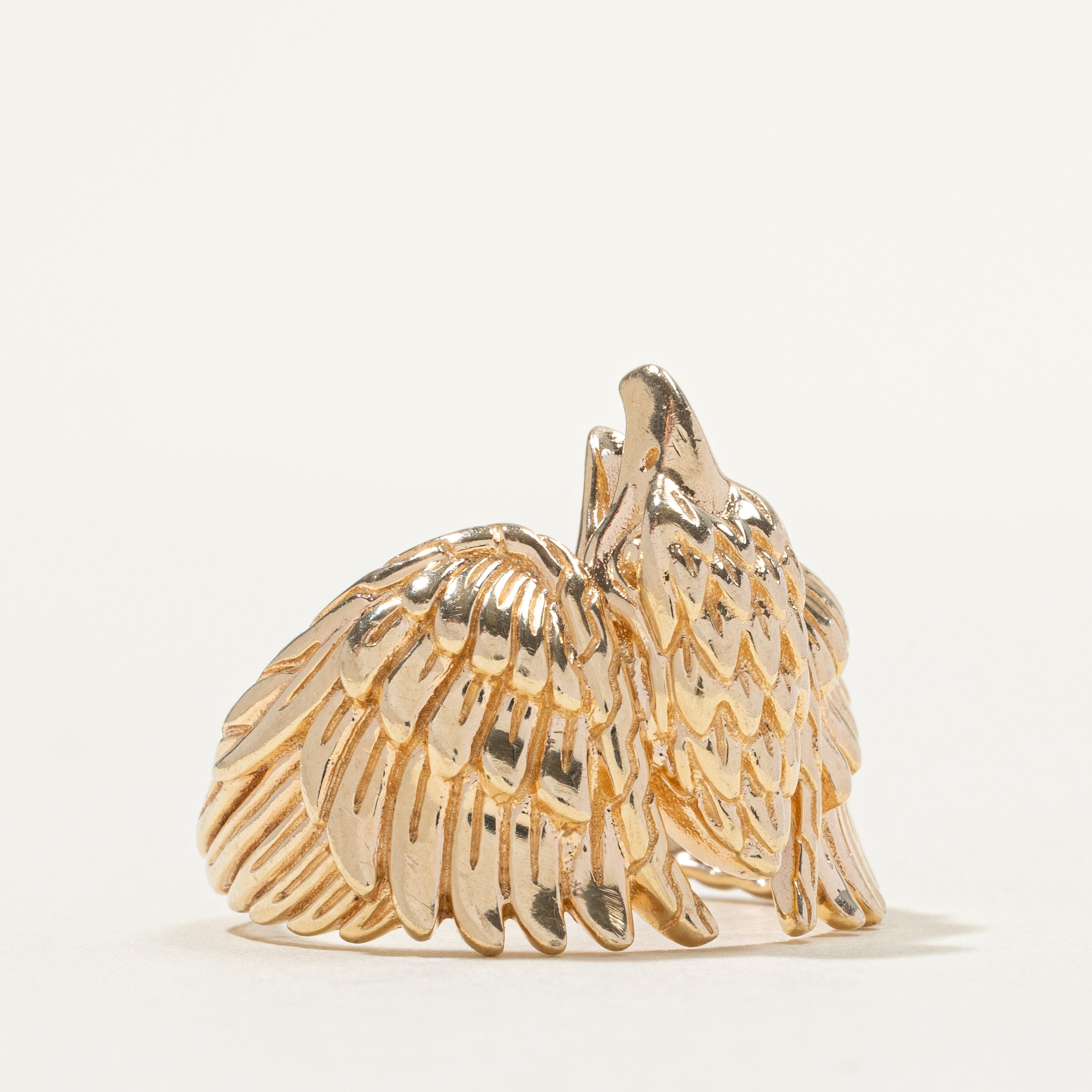 10k Yellow Gold Eagle Ring | SZ 8.75