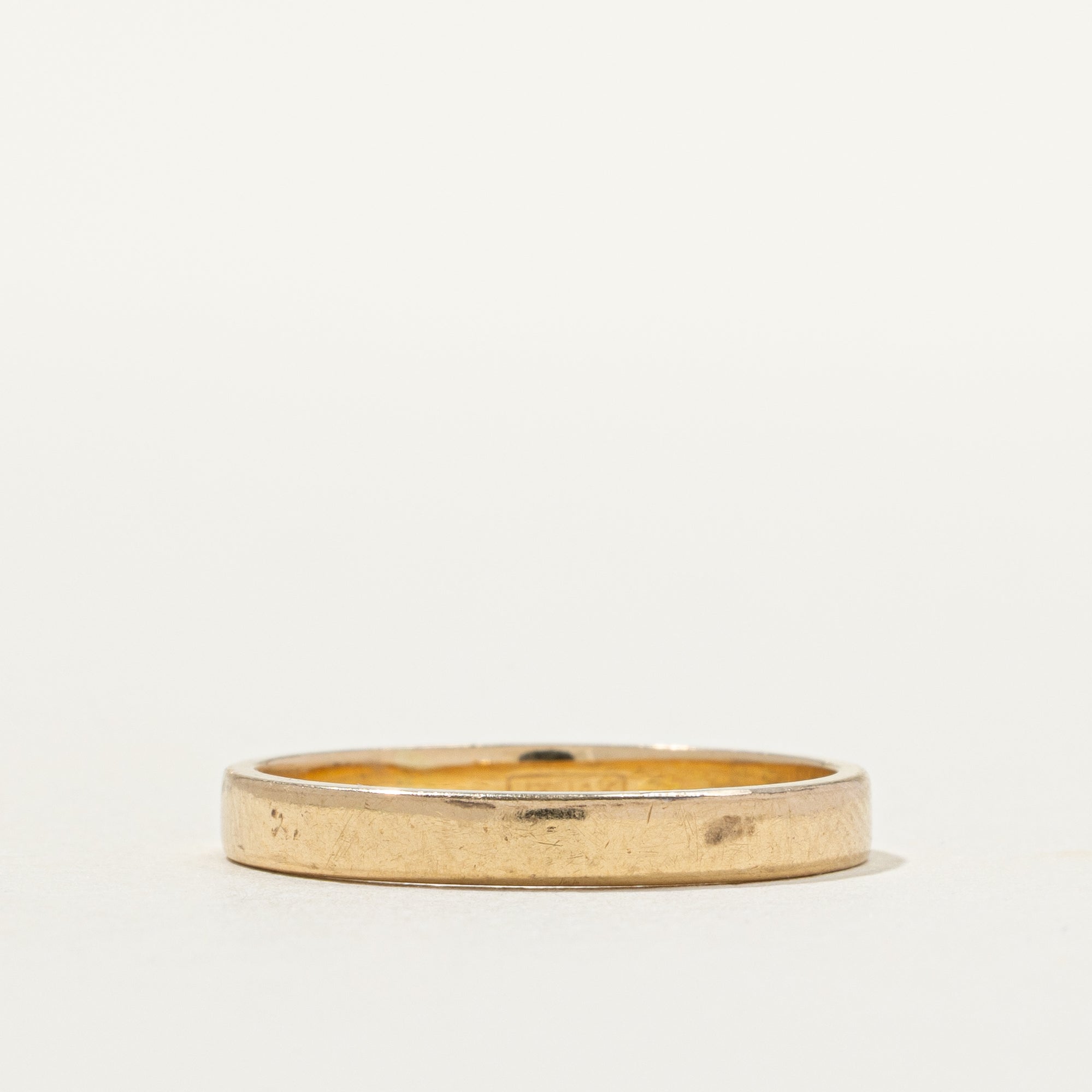 14k Yellow Gold Plain Band | SZ 7.75