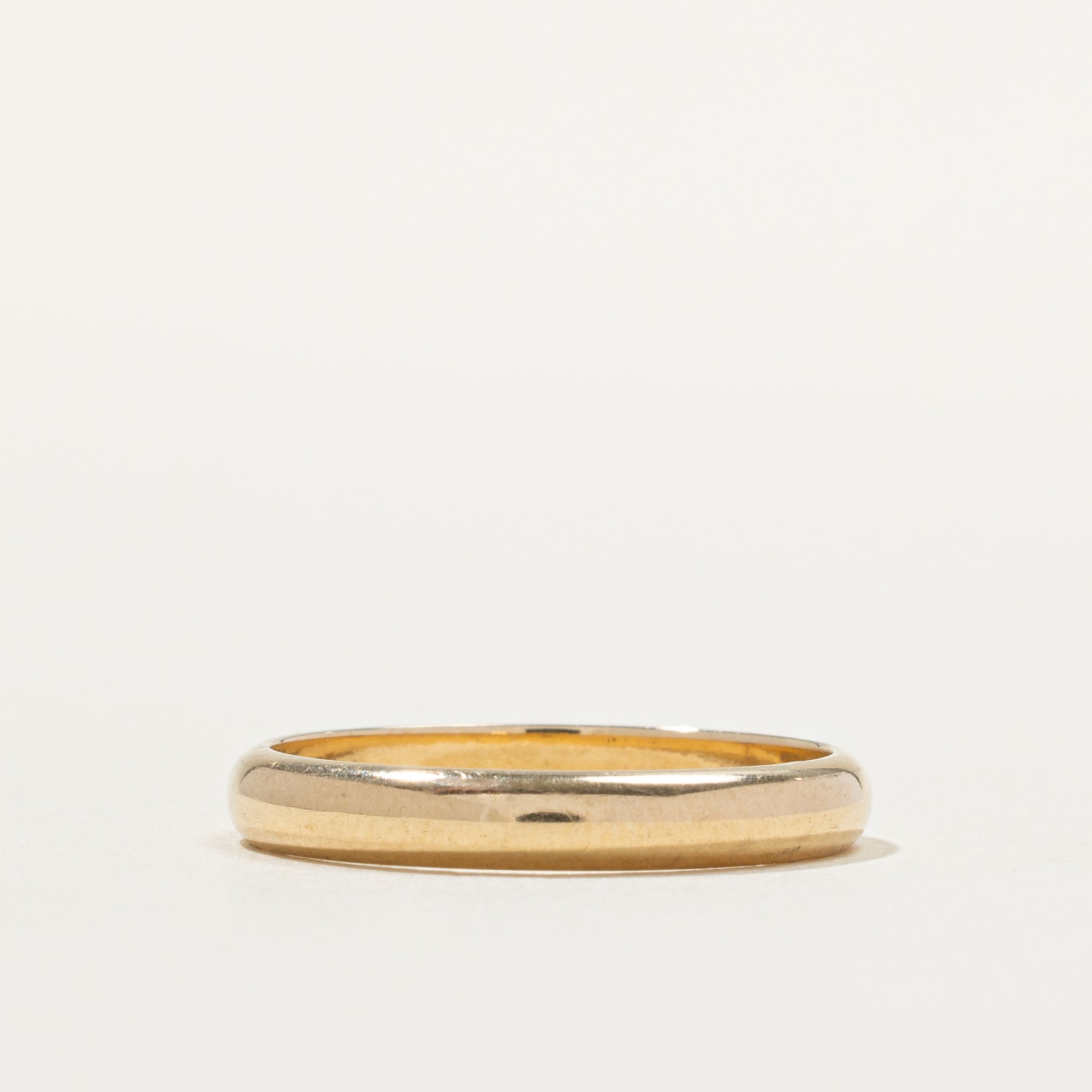 14k Yellow Gold Plain Band | 3.1mm | SZ 7.25
