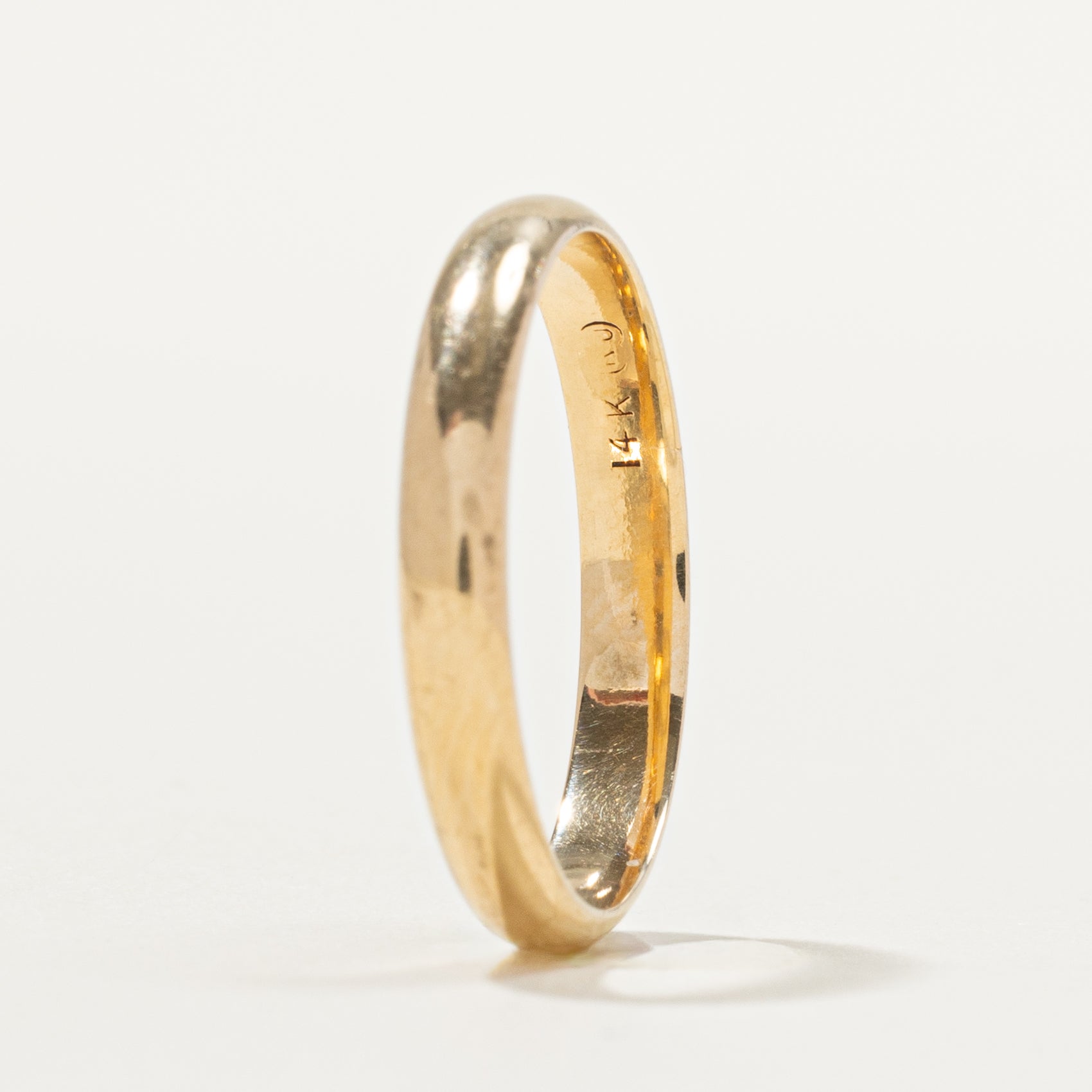 14k Yellow Gold Plain Band | 3.1mm | SZ 7.25
