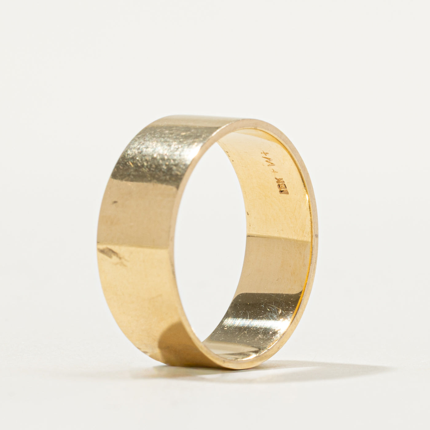 18k Yellow Gold Band | 7.3mm | SZ 7.75