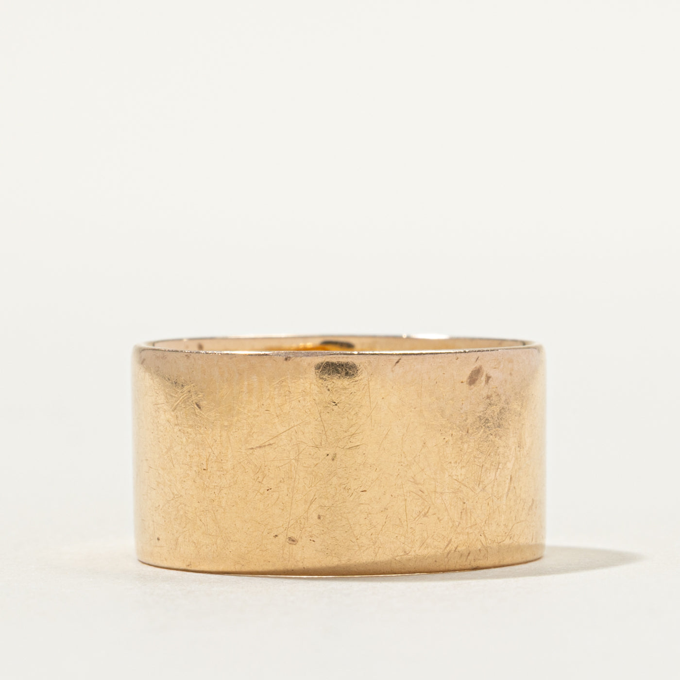 18k Yellow Gold Cigar Band | 11.03mm | SZ 9.25