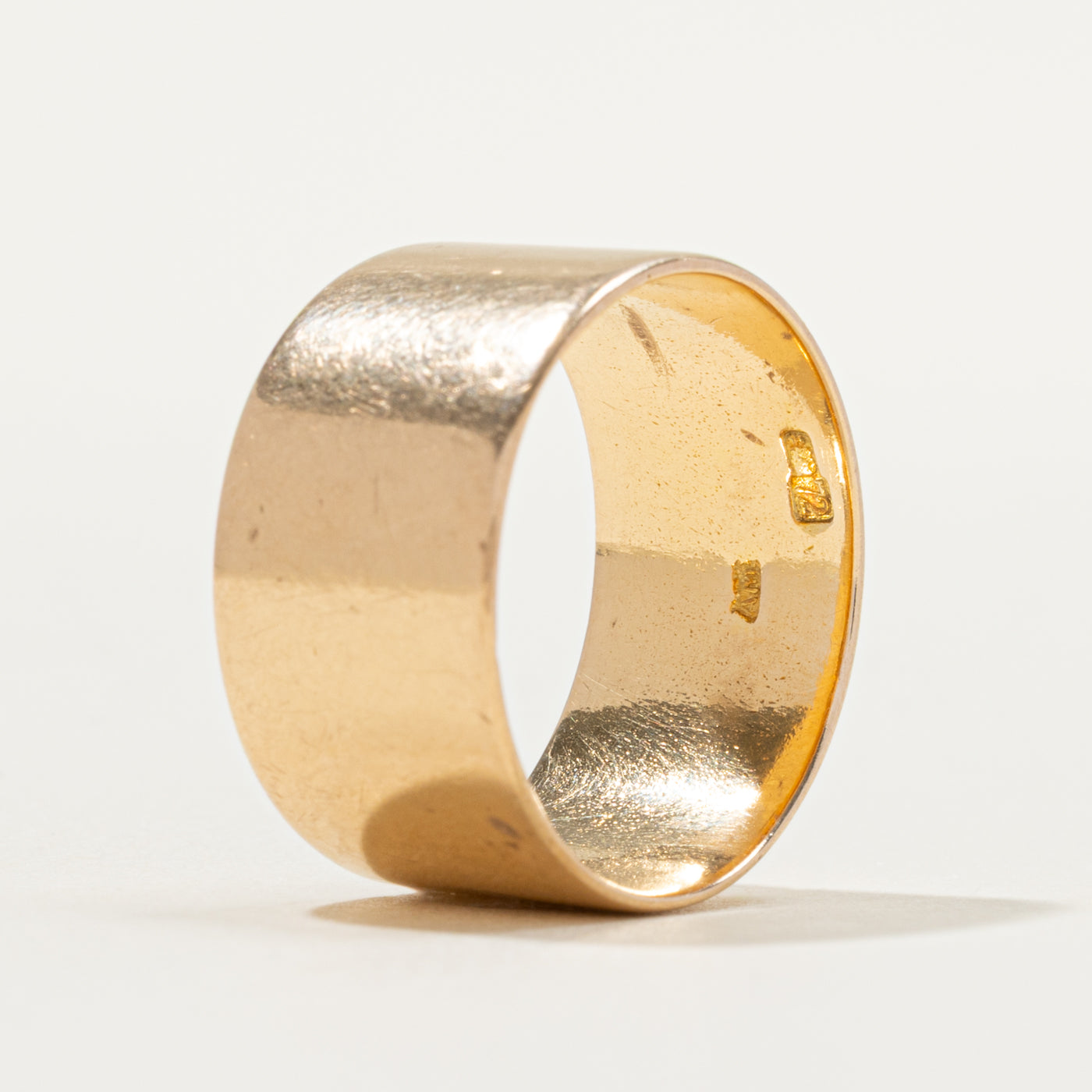 18k Yellow Gold Cigar Band | 11.03mm | SZ 9.25