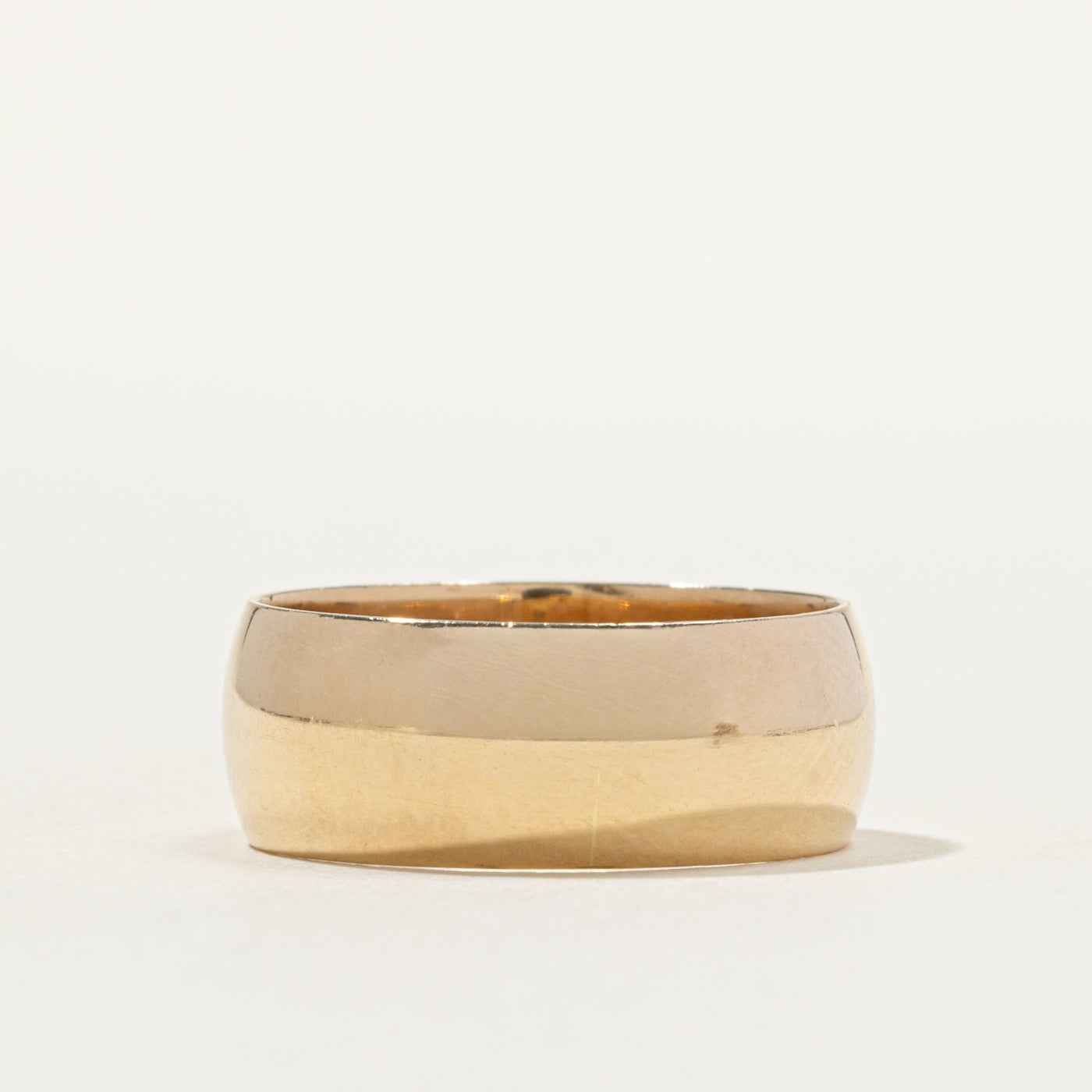 10k Yellow Gold Cigar Band | 8mm | SZ 9